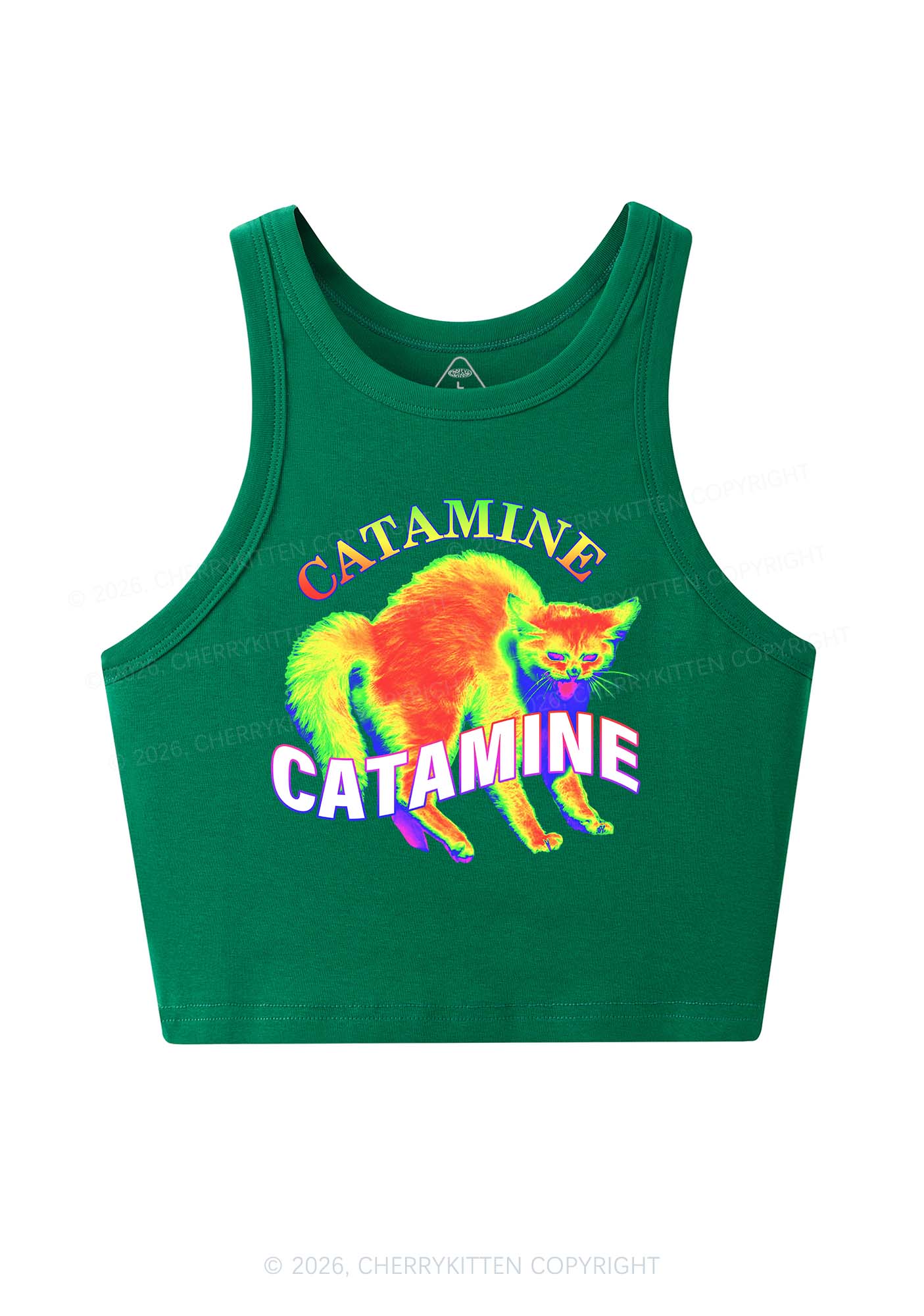 Thermal Cat Y2K Crop Tank Top Cherrykitten - Image 9