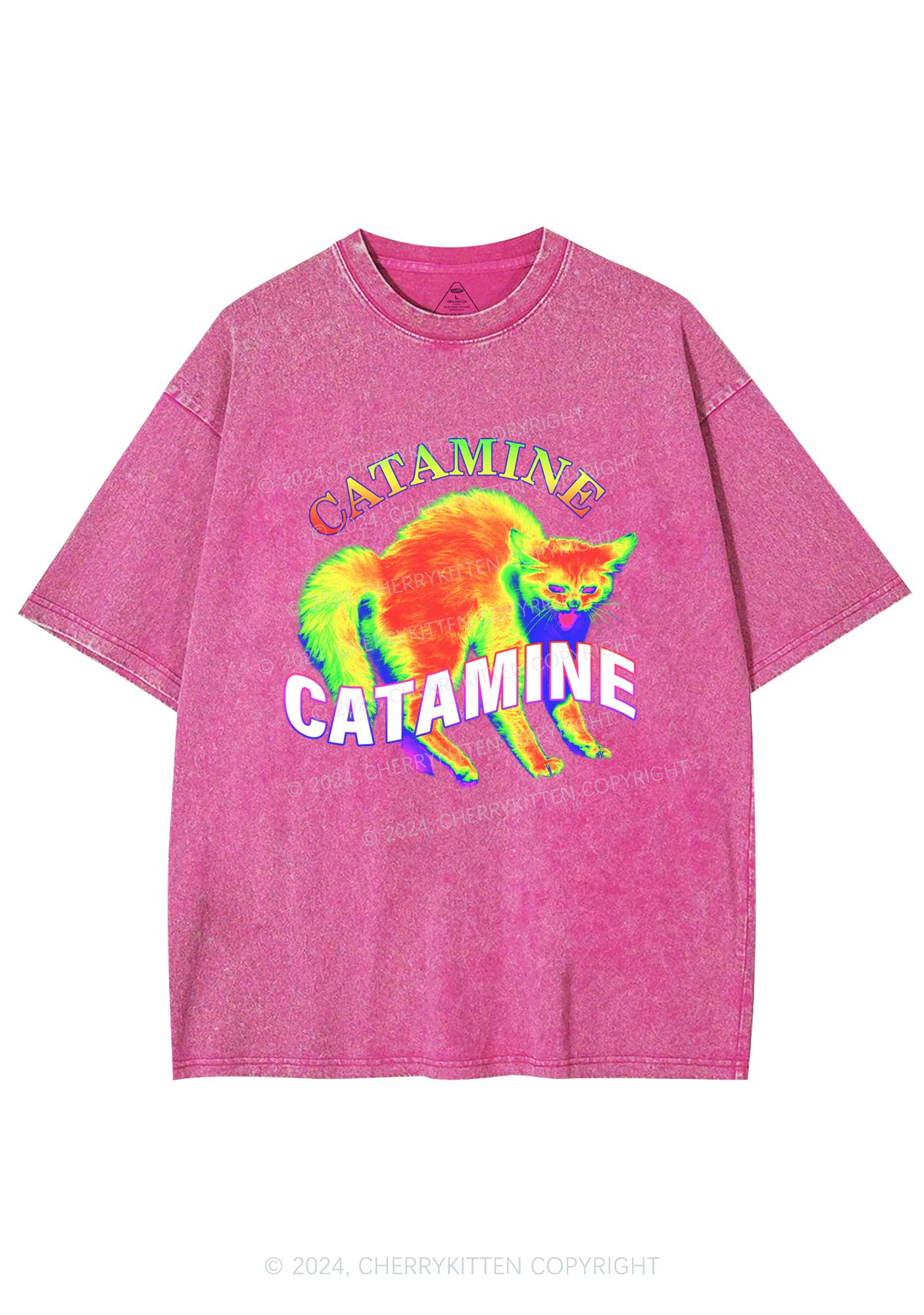 Thermal Cat Y2K Washed Tee Cherrykitten - Image 3