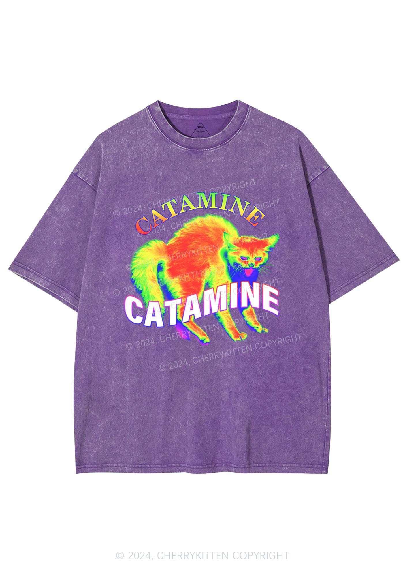 Thermal Cat Y2K Washed Tee Cherrykitten - Image 4