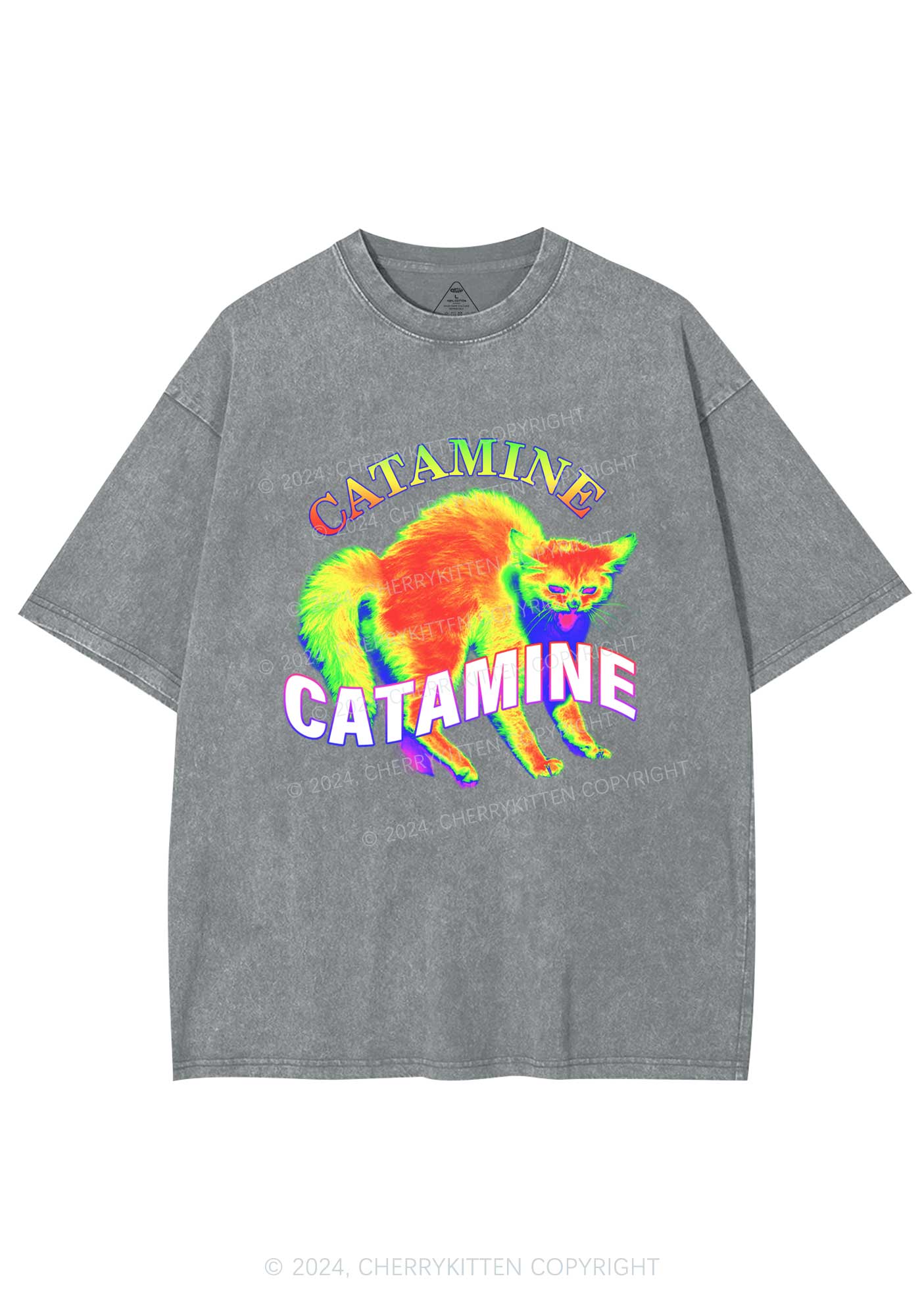 Thermal Cat Y2K Washed Tee Cherrykitten - Image 6