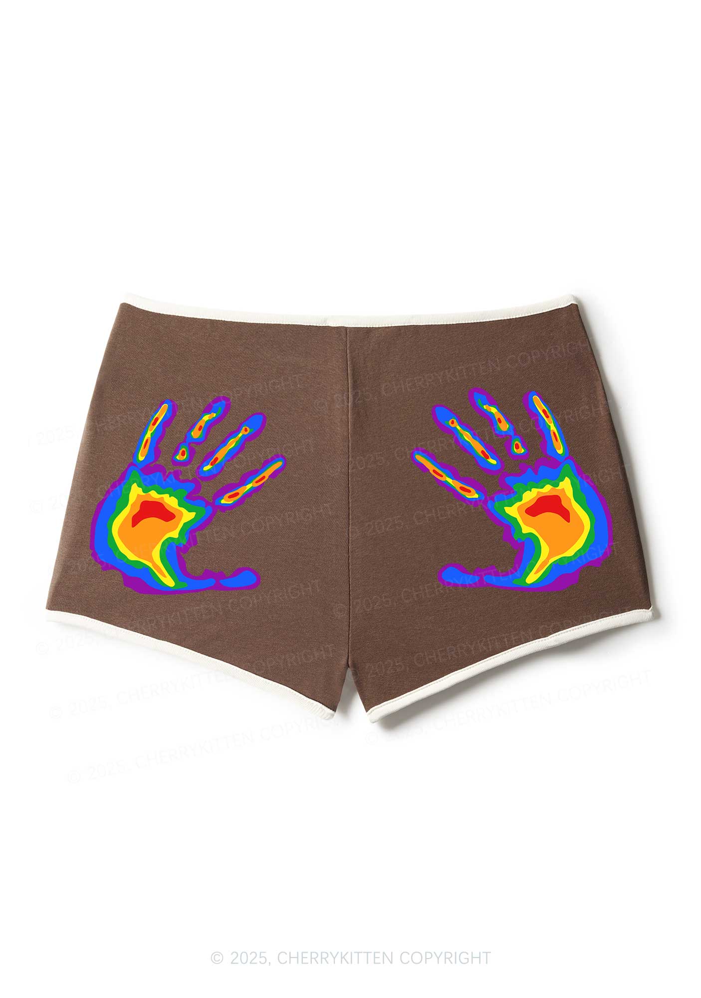 Thermal Hands Pride Y2K Booty Shorts Cherrykitten - Image 5