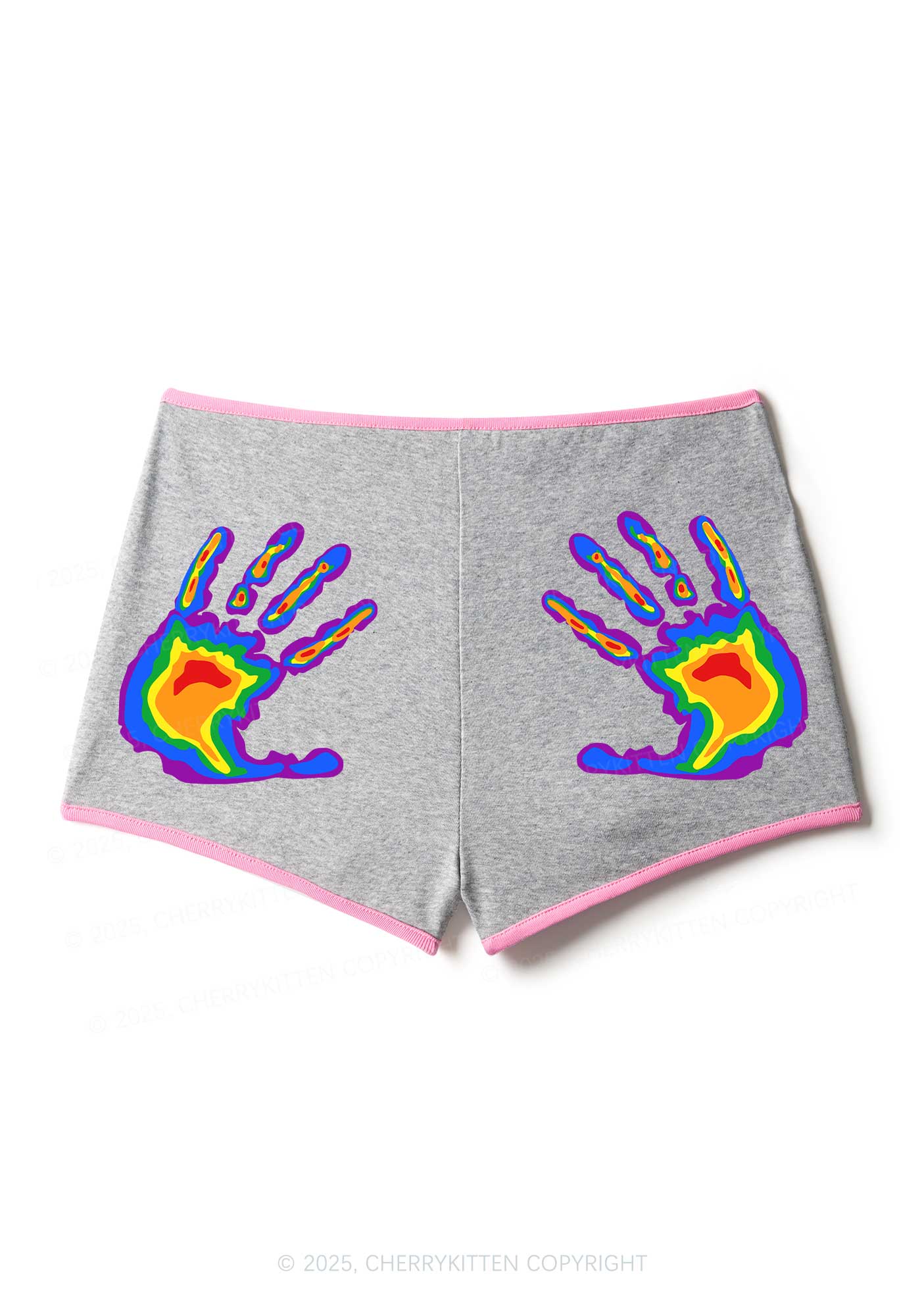 Thermal Hands Pride Y2K Booty Shorts Cherrykitten - Image 6