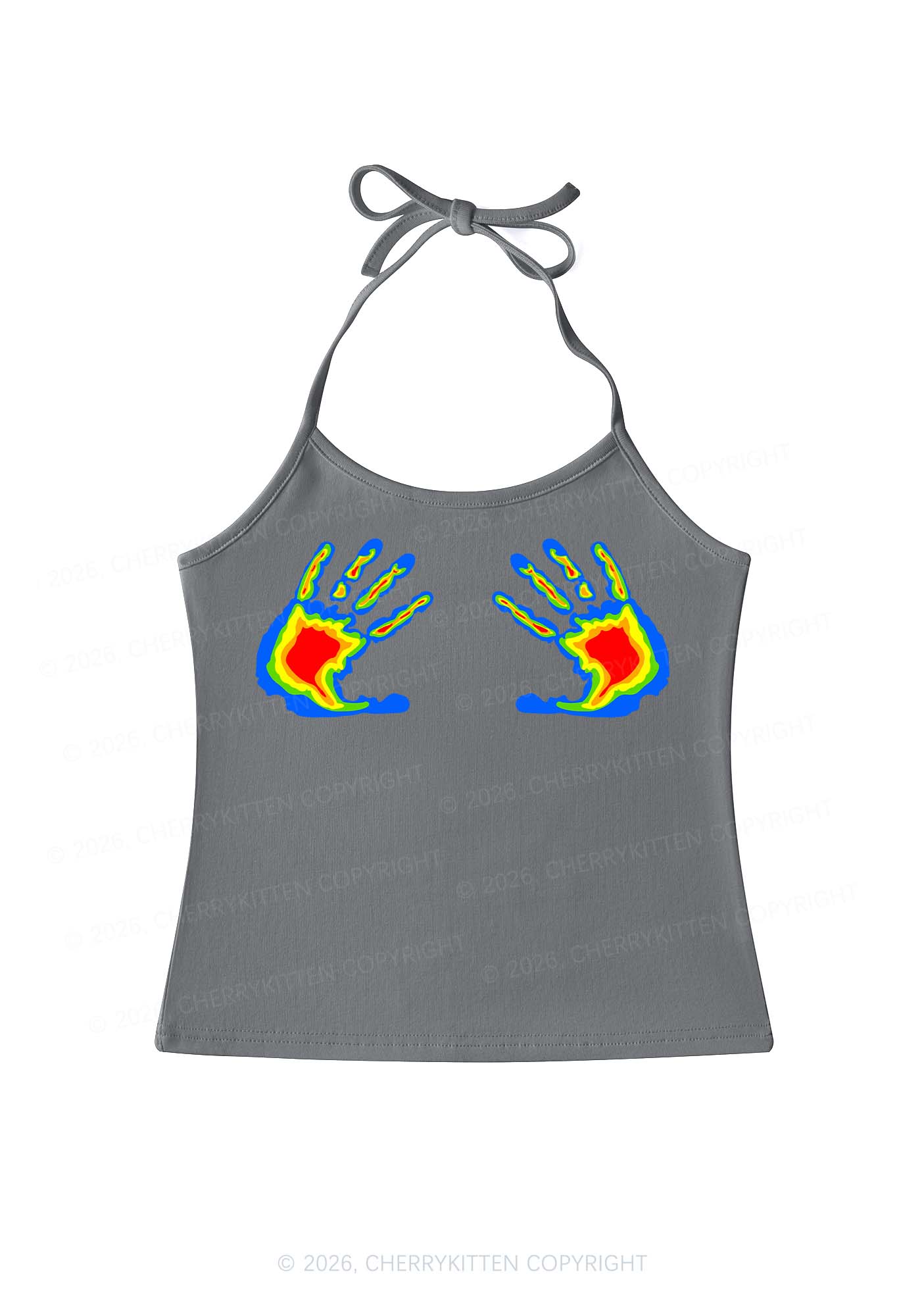 Thermal Hands Y2K Halter Neck Cami Cherrykitten - Image 10