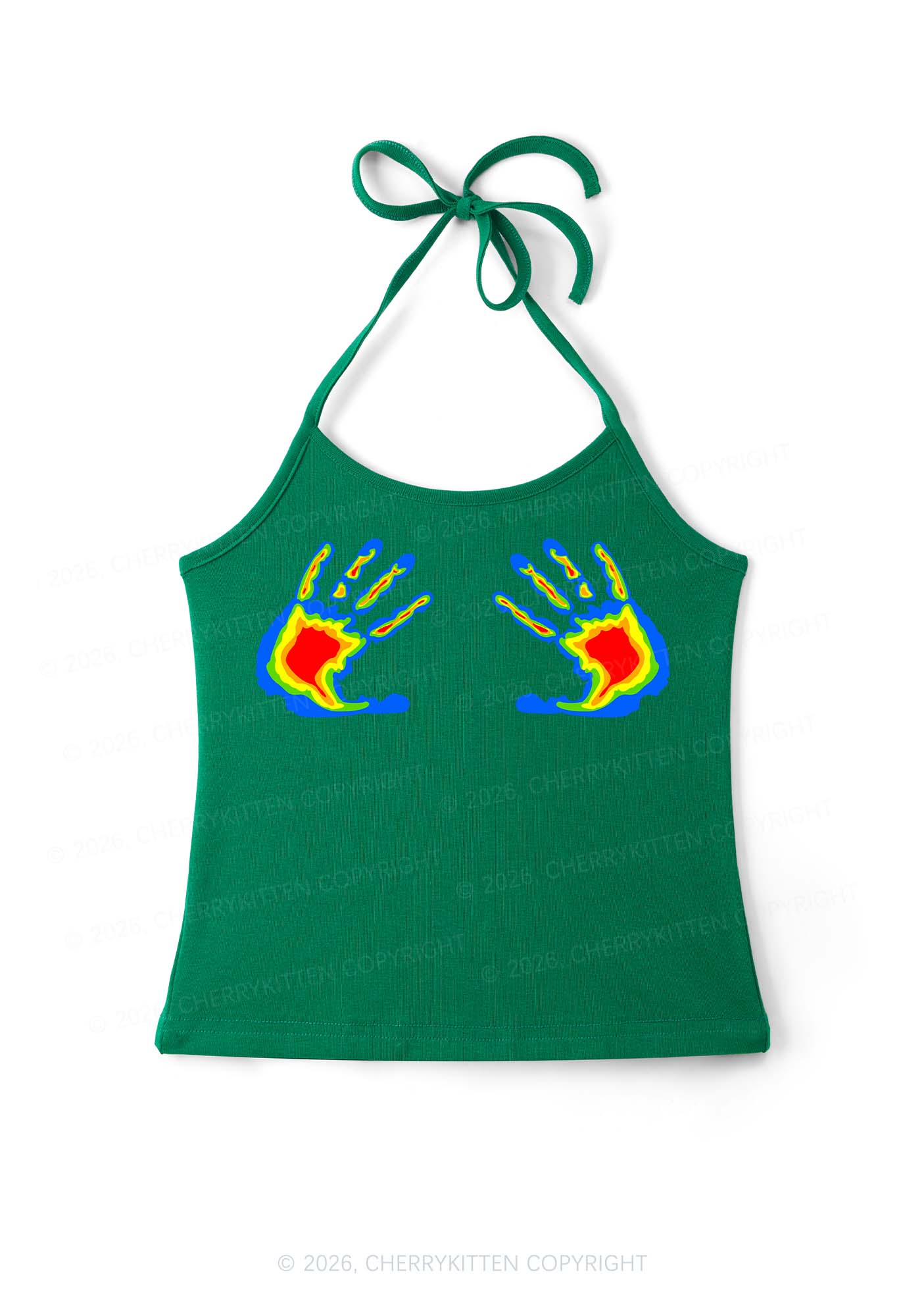 Thermal Hands Y2K Halter Neck Cami Cherrykitten - Image 11
