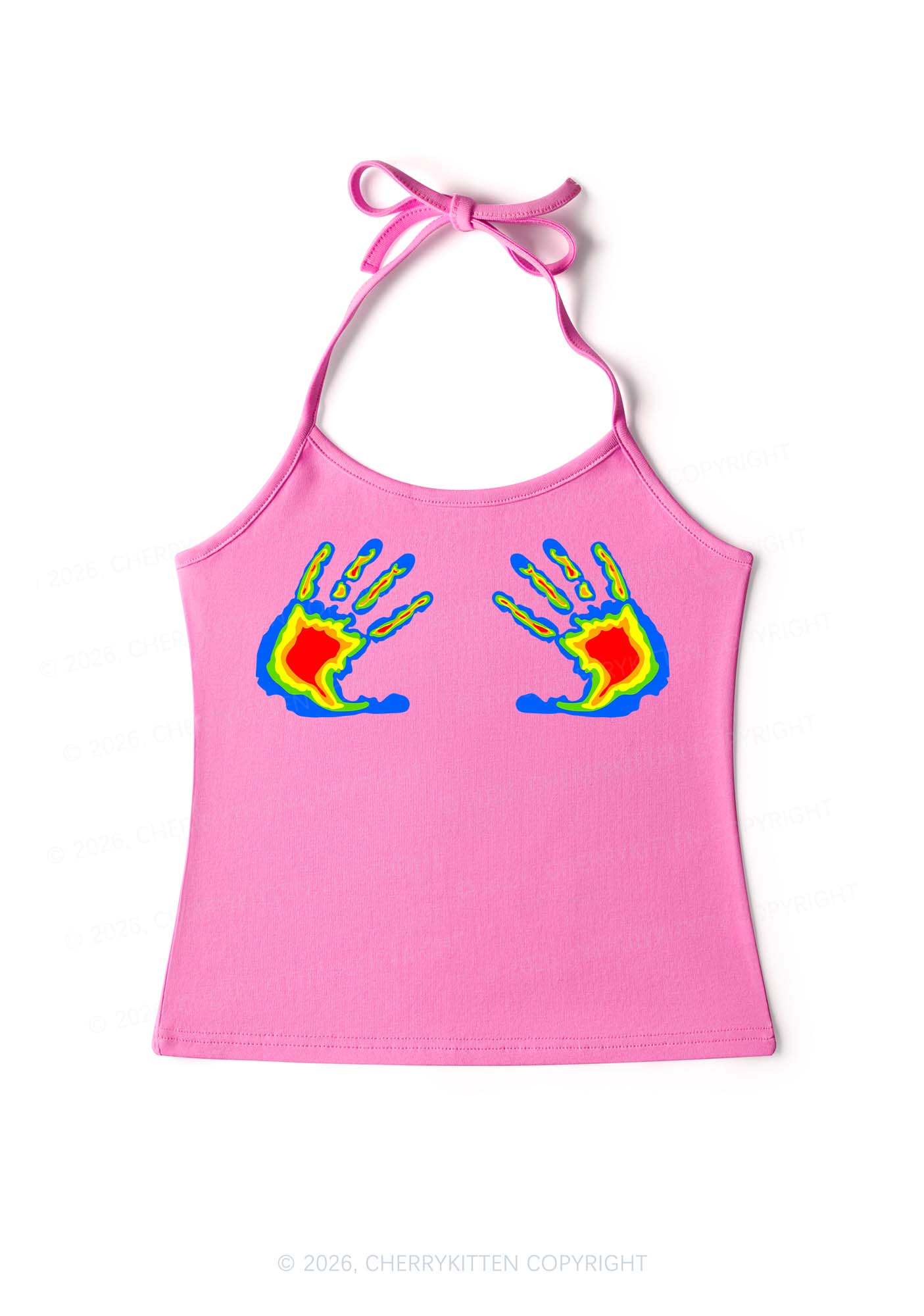Thermal Hands Y2K Halter Neck Cami Cherrykitten - Image 3