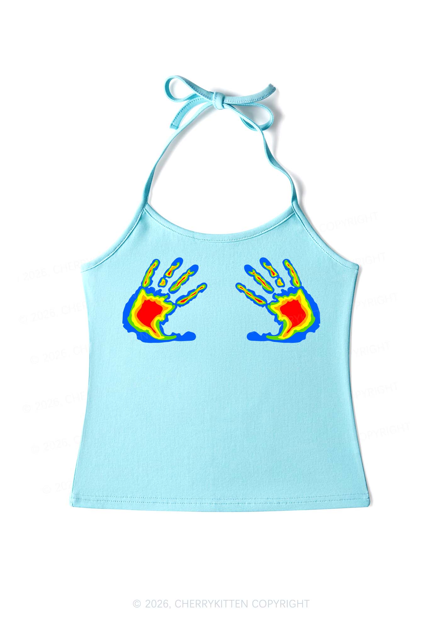 Thermal Hands Y2K Halter Neck Cami Cherrykitten - Image 5