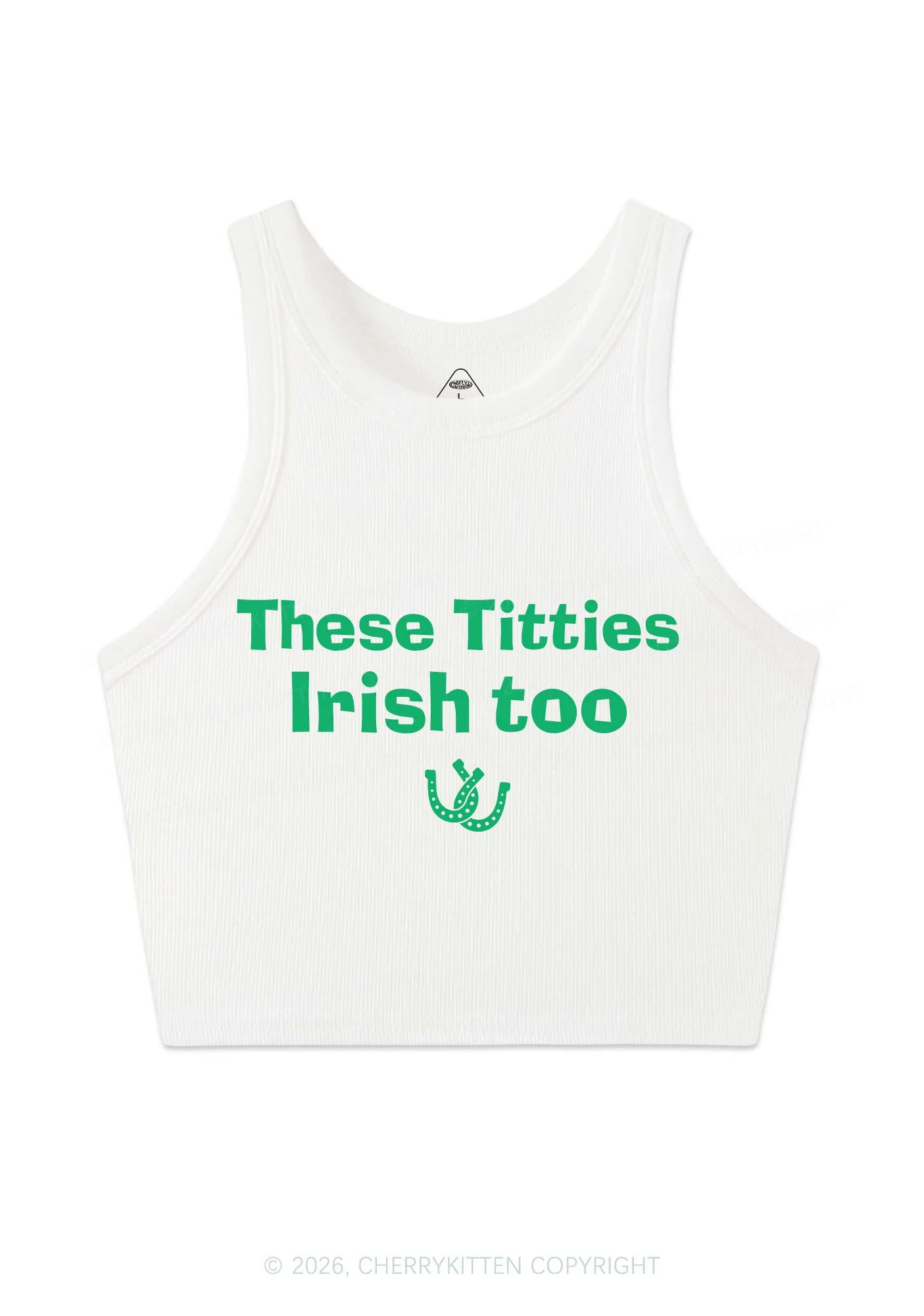 These Txtties Irish Too St Patricks Y2K Crop Tank Top Cherrykitten - Image 4