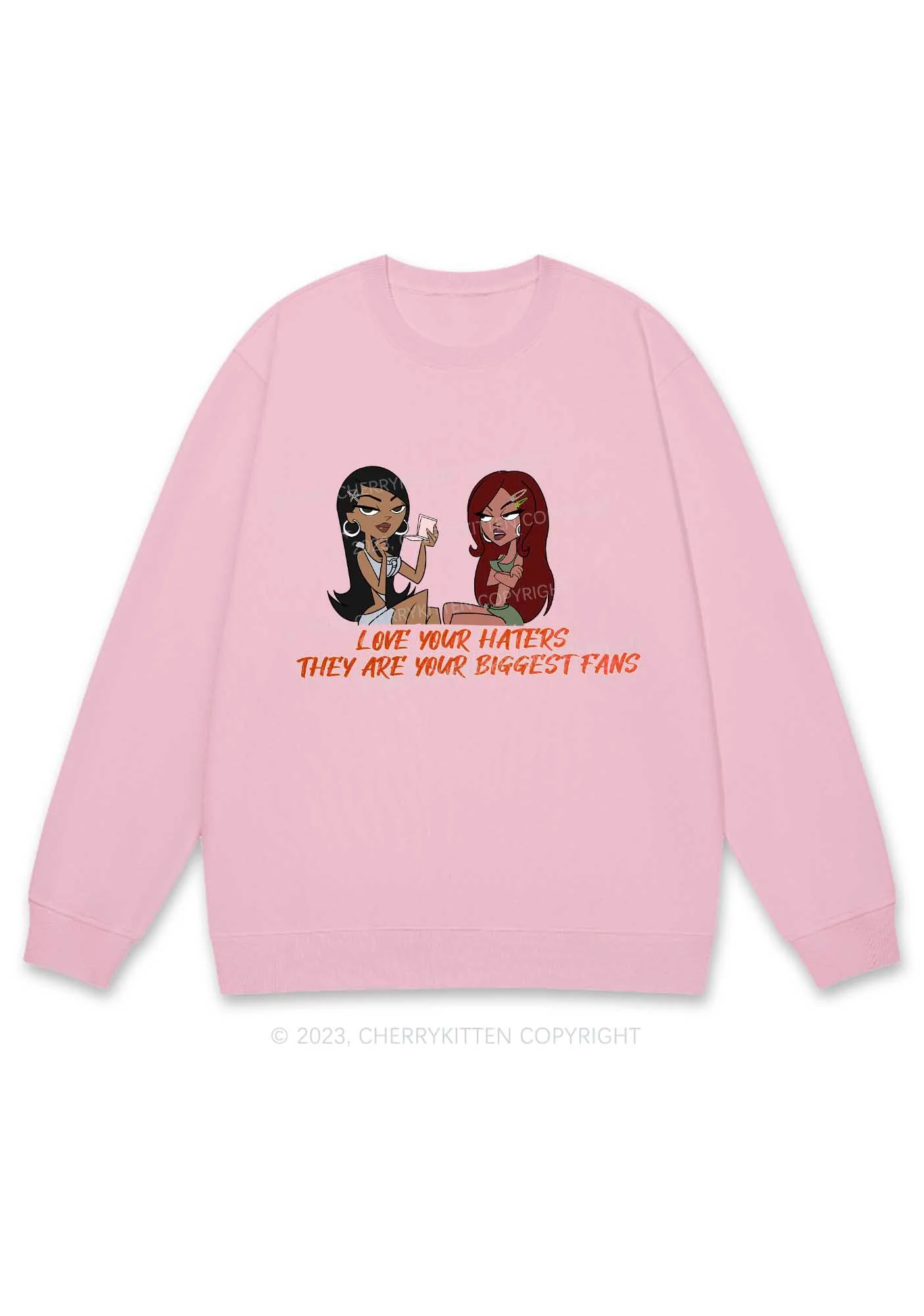 They Are Your Biggest Fans Y2K Sweatshirt Cherrykitten - Image 5