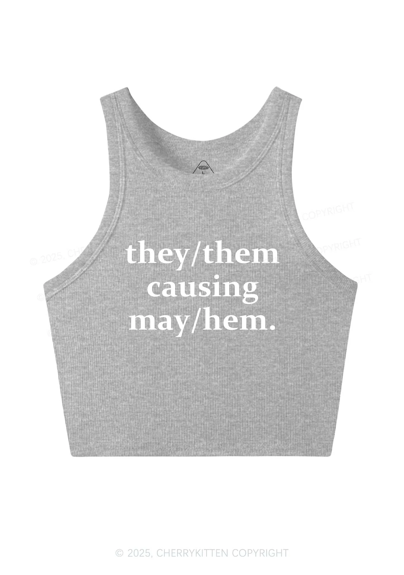 They Causing May Pride Y2K Crop Tank Top Cherrykitten - Image 4