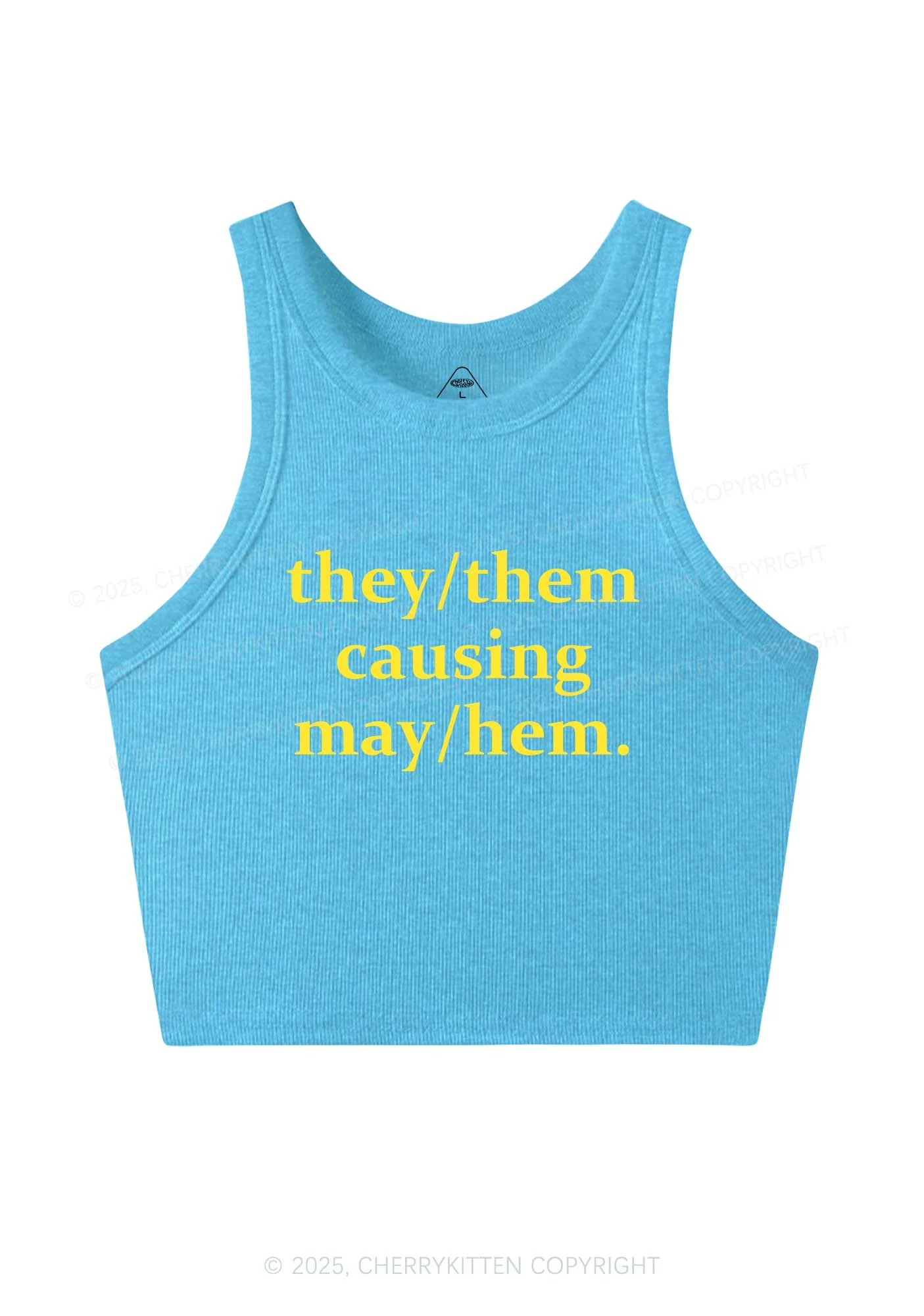 They Causing May Pride Y2K Crop Tank Top Cherrykitten - Image 5