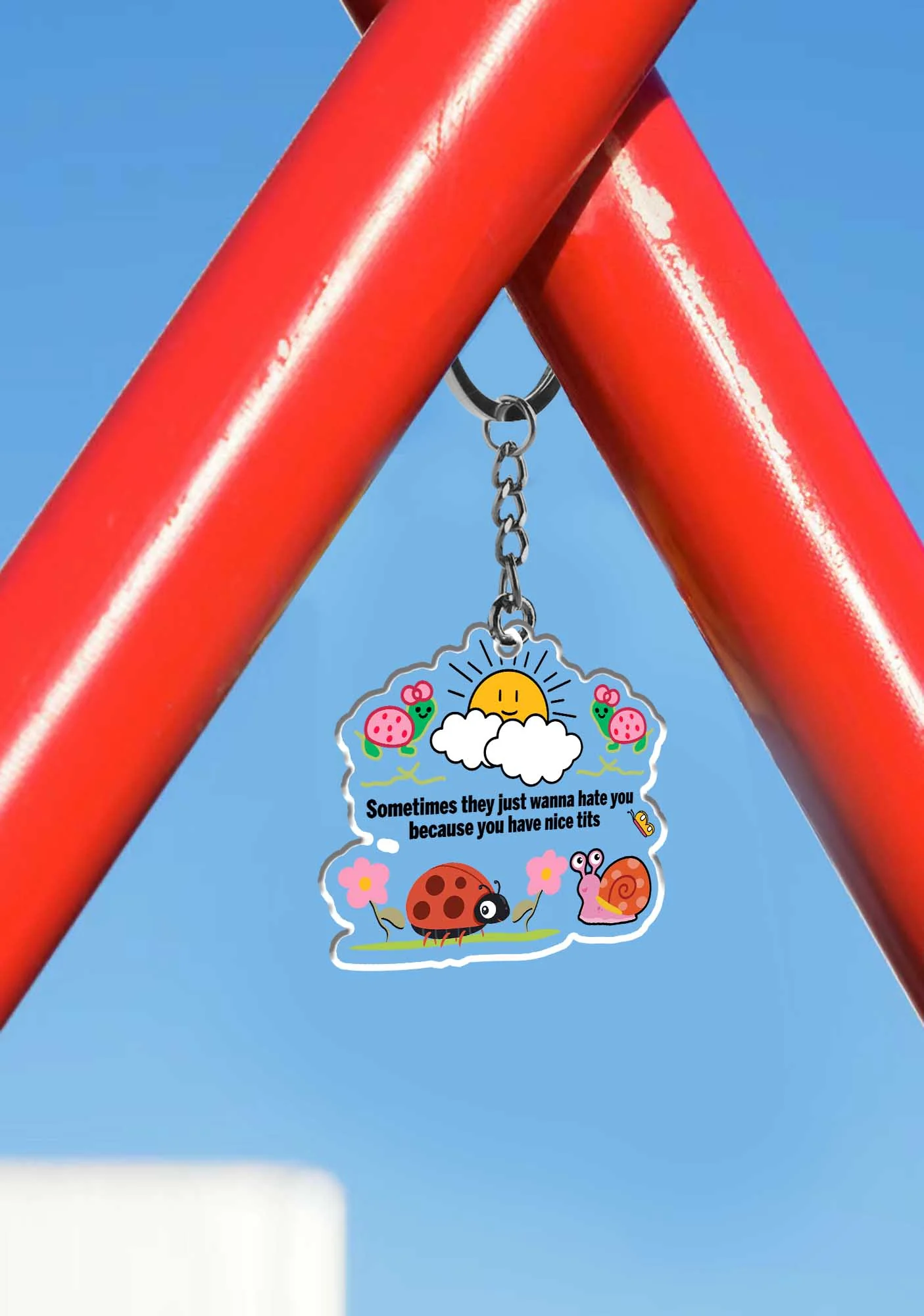 They Just Hate You 1Pc Y2K Keychain Cherrykitten - Image 3