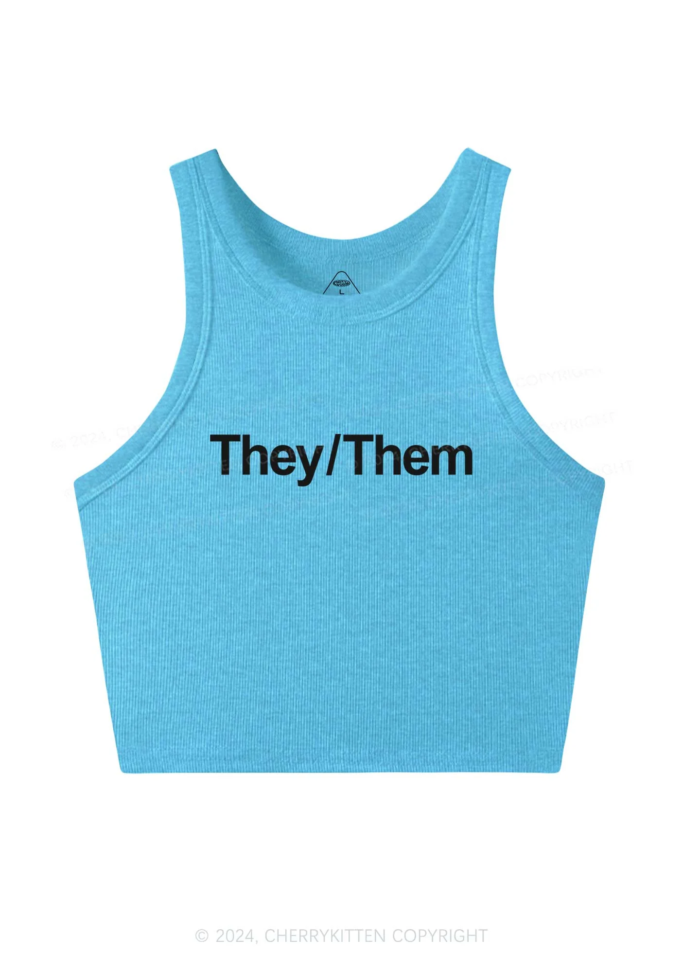 They Or Them Y2K Crop Tank Top Cherrykitten - Image 5