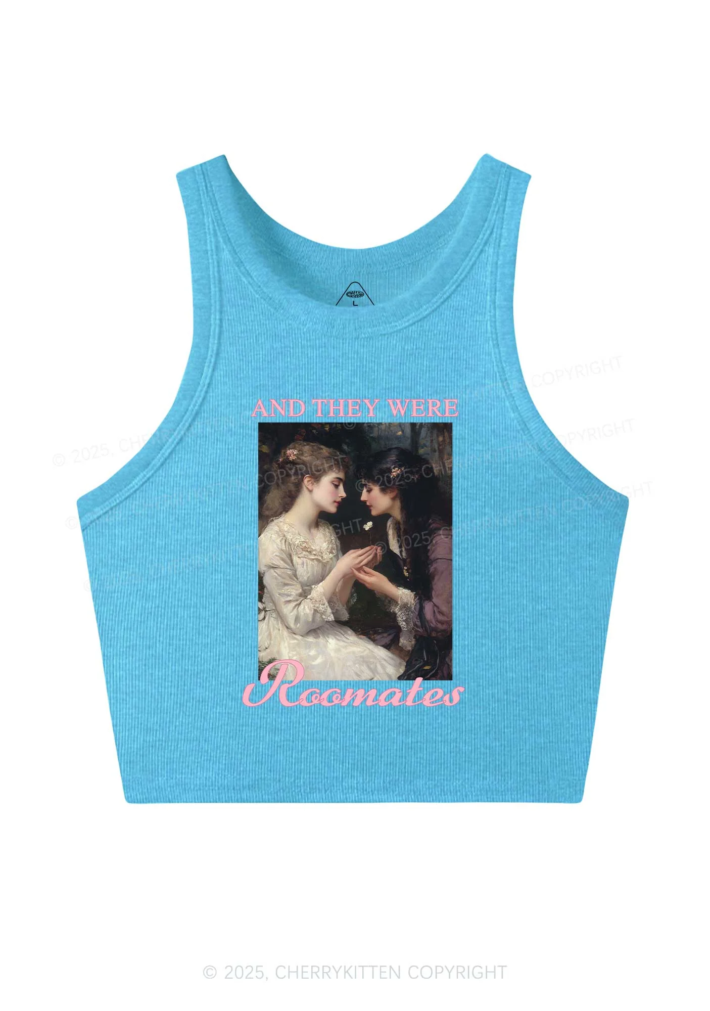 They Were Roomates Pride Y2K Crop Tank Top Cherrykitten - Image 5