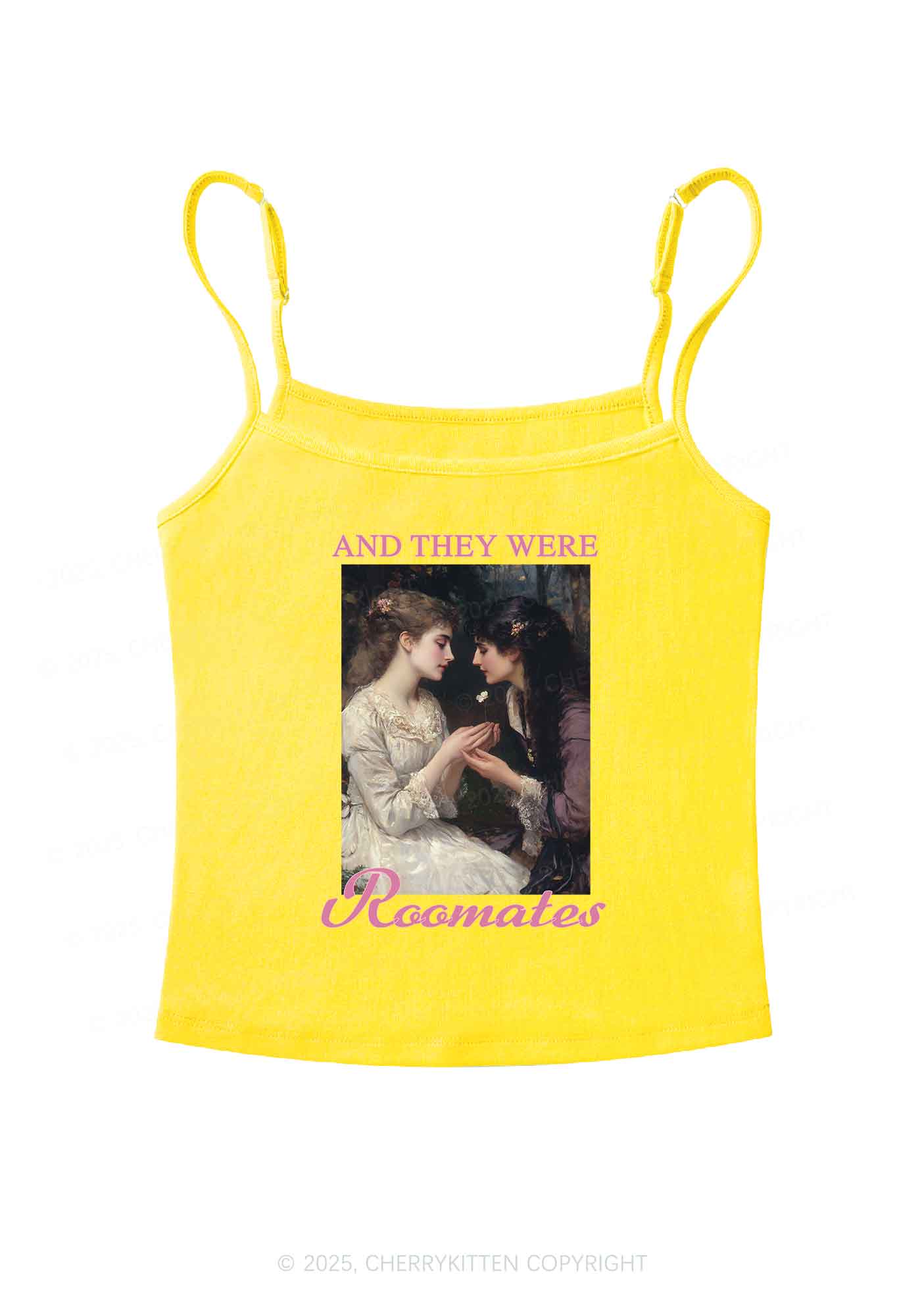 They Were Roomates Pride Y2K Spaghetti Strap Cami Cherrykitten - Image 4