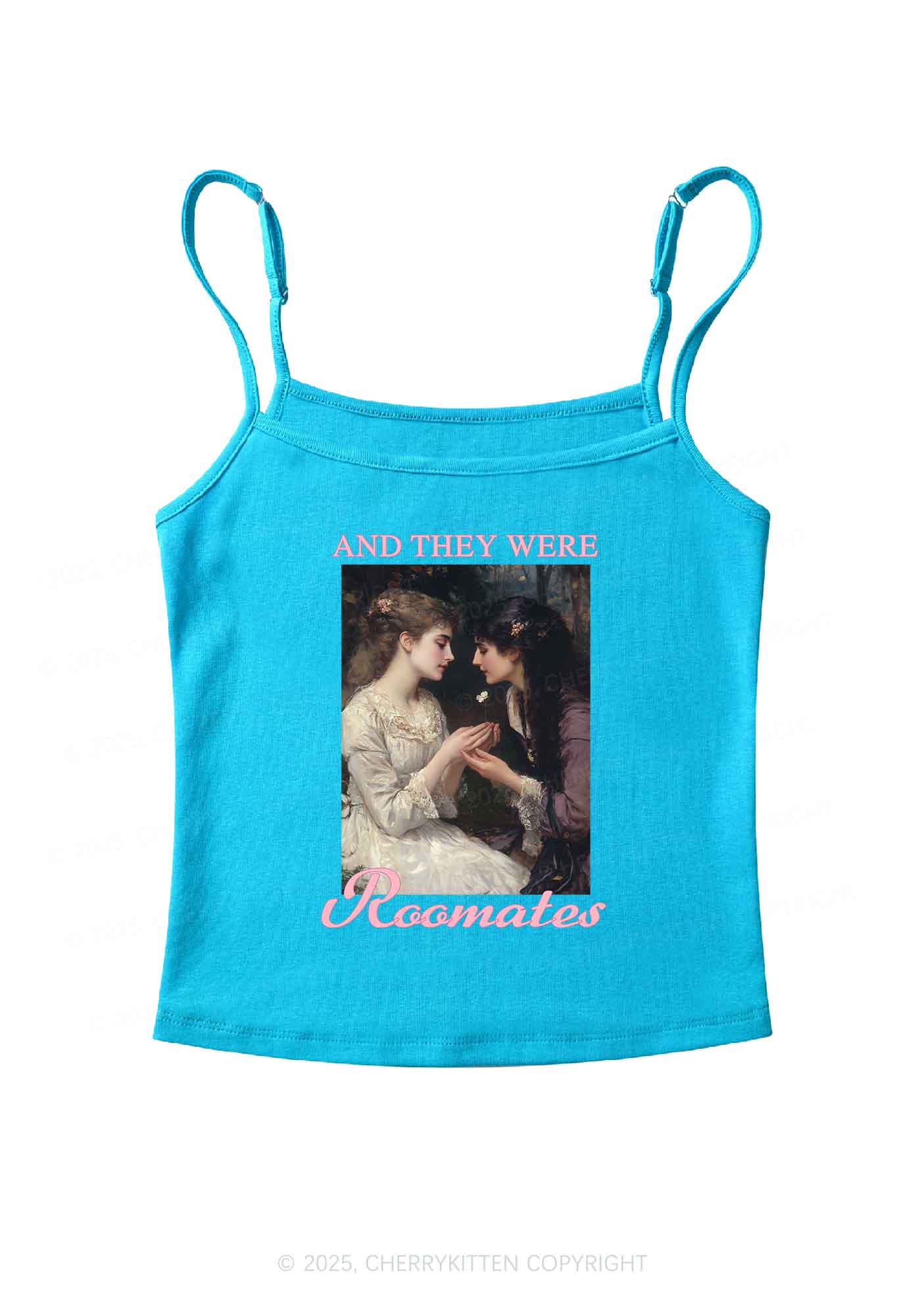 They Were Roomates Pride Y2K Spaghetti Strap Cami Cherrykitten - Image 5