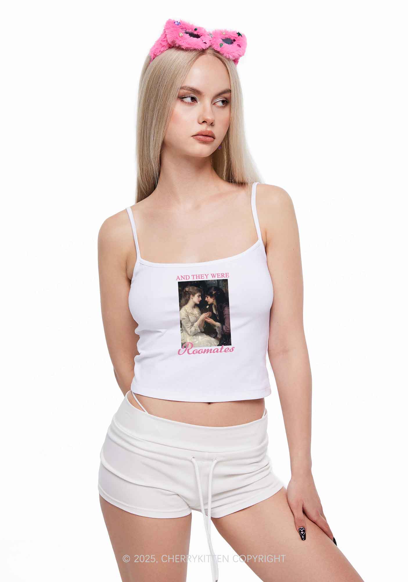 They Were Roomates Pride Y2K Spaghetti Strap Cami Cherrykitten - Image 7