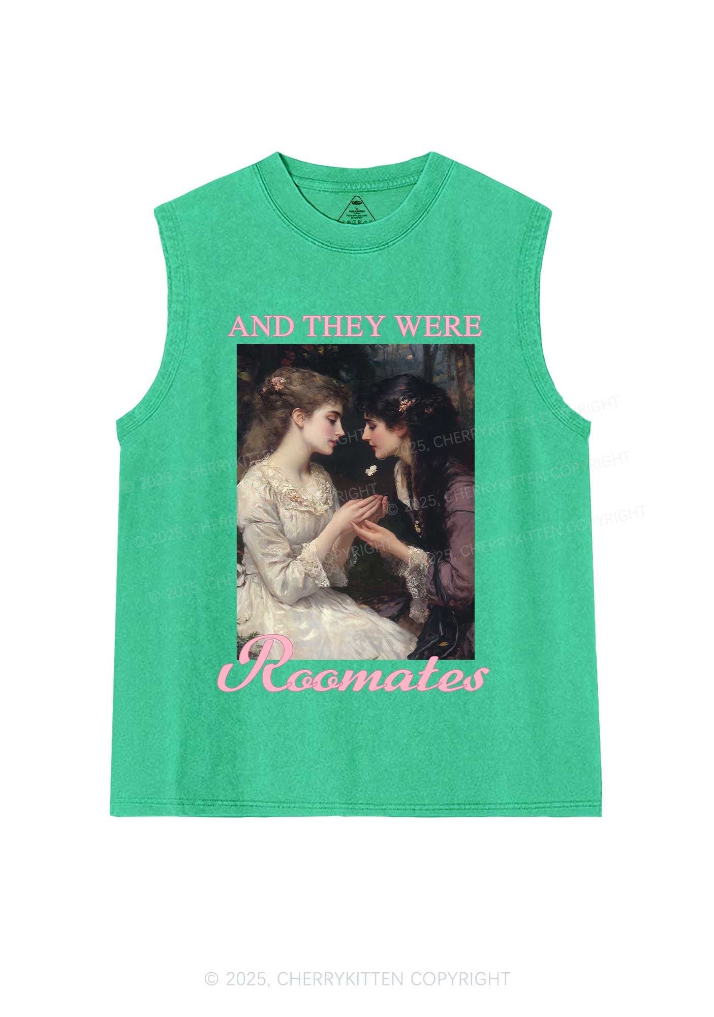 They Were Roomates Pride Y2K Washed Muscle Tank Cherrykitten - Image 7