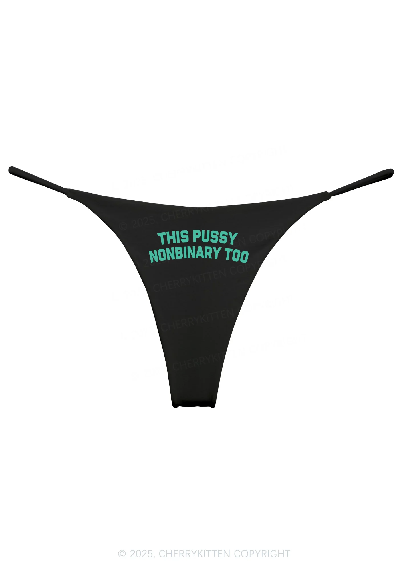 This Puxxy Nonbinary Too Pride Y2K Bikini String Thong Cherrykitten - Image 5