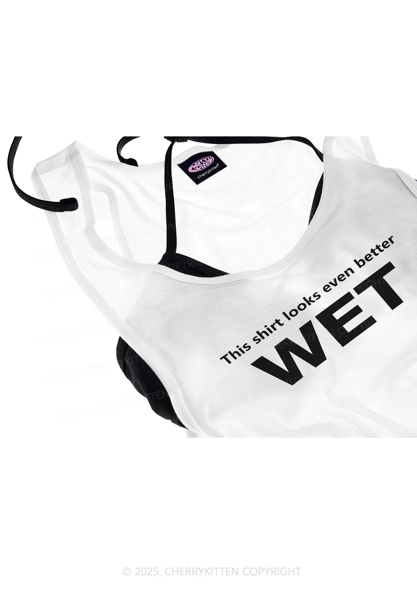 This Shirt Looks Better Wet Y2K Sheer Boyfriend Tank Cherrykitten - Image 4
