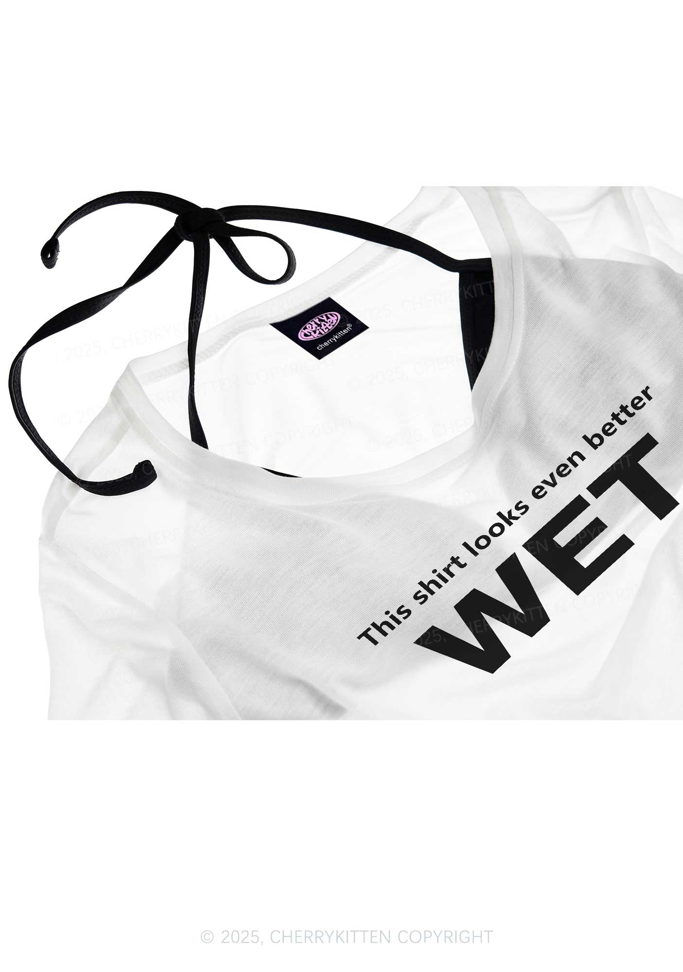 This Shirt Looks Better Wet Y2K Sheer Boyfriend Tee Cherrykitten - Image 3