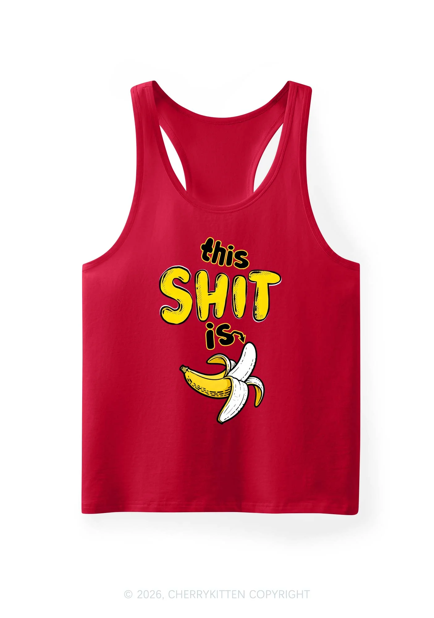 This Shxt Is Banana Y2K Men Racerback Tank Top Cherrykitten - Image 10