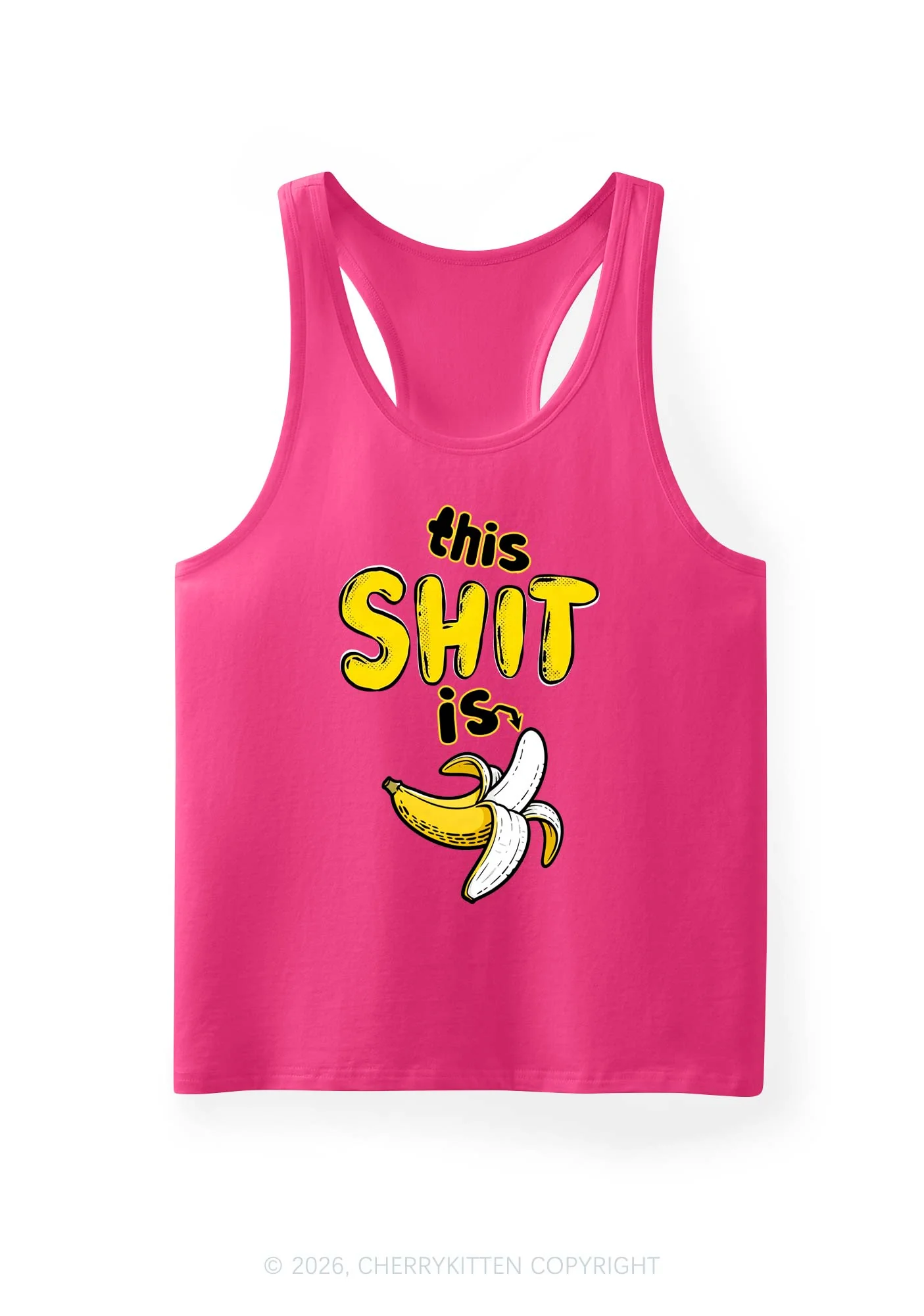 This Shxt Is Banana Y2K Men Racerback Tank Top Cherrykitten - Image 4