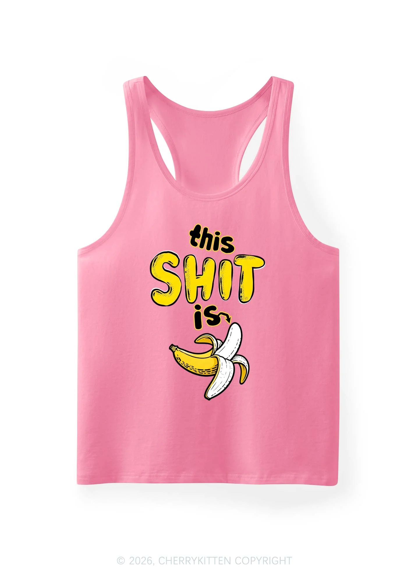 This Shxt Is Banana Y2K Men Racerback Tank Top Cherrykitten - Image 5