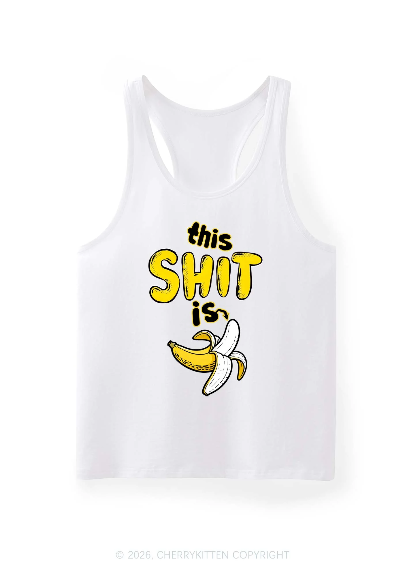 This Shxt Is Banana Y2K Men Racerback Tank Top Cherrykitten - Image 6