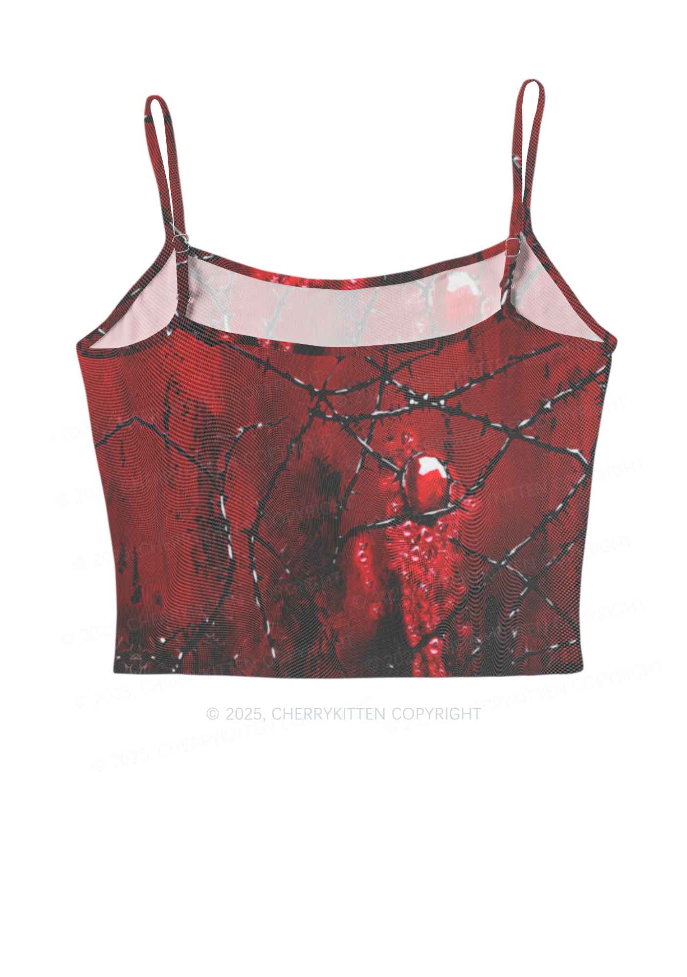 Thorned Ruby Y2K Mesh Cami Tank Cherrykitten - Image 3