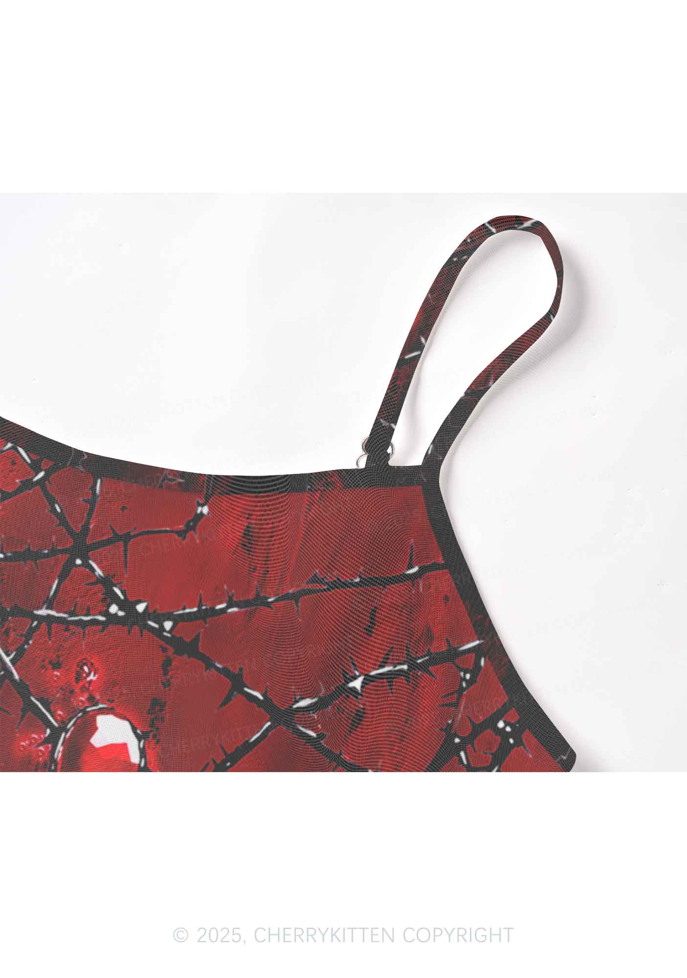 Thorned Ruby Y2K Mesh Cami Tank Cherrykitten - Image 5