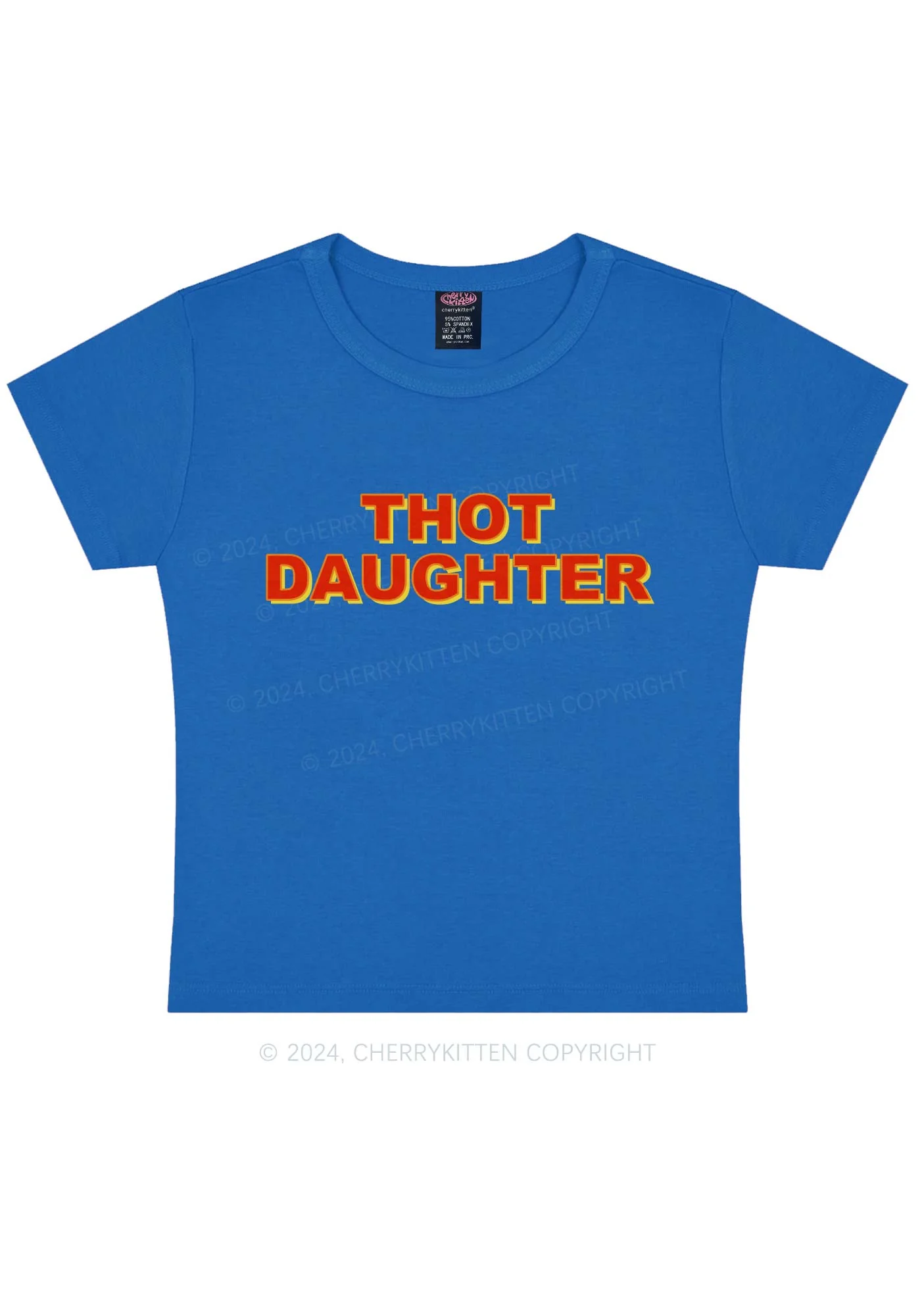 Thot Daughter Y2K Baby Tee Cherrykitten - Image 8