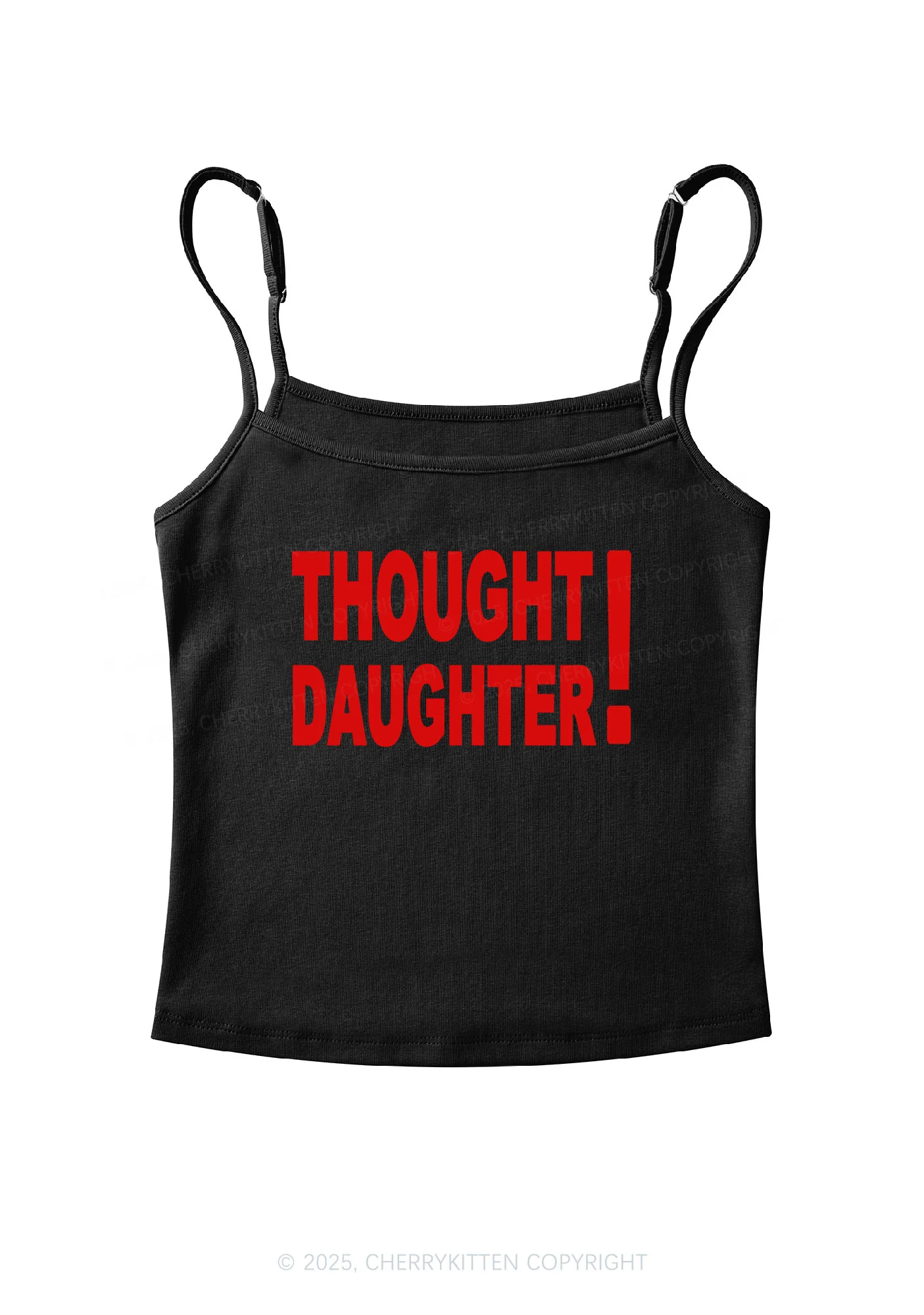 Thought Daughter Y2K Spaghetti Strap Cami Cherrykitten - Image 3
