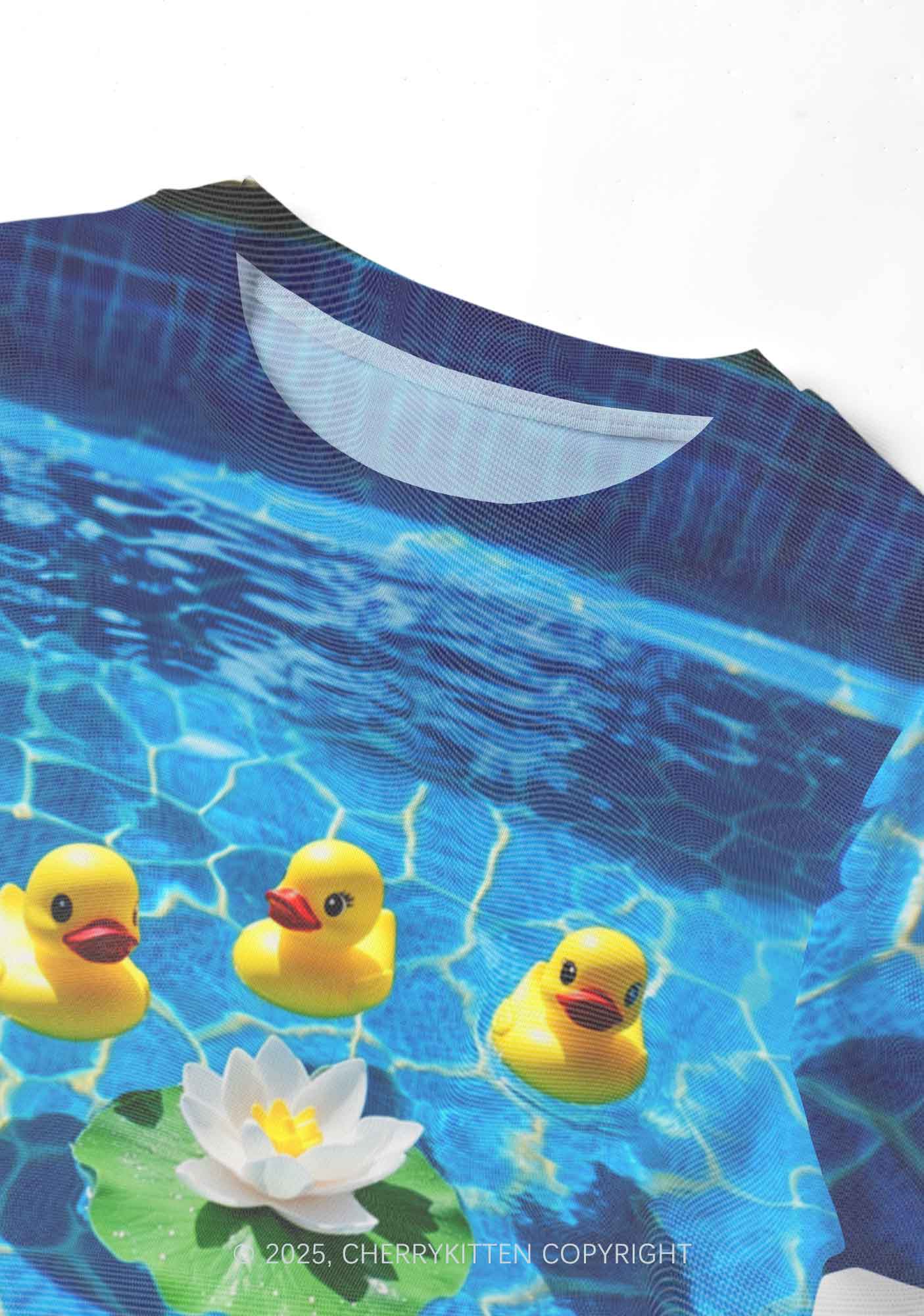 Three Ducks And Lily Y2K Mesh Crop Top Cherrykitten - Image 3