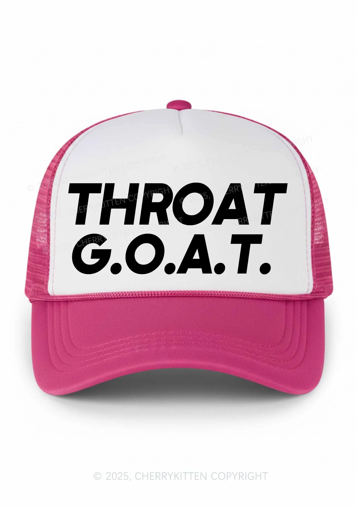 Throat Goat Y2K Colorblock Trucker Hat Cherrykitten - Image 2