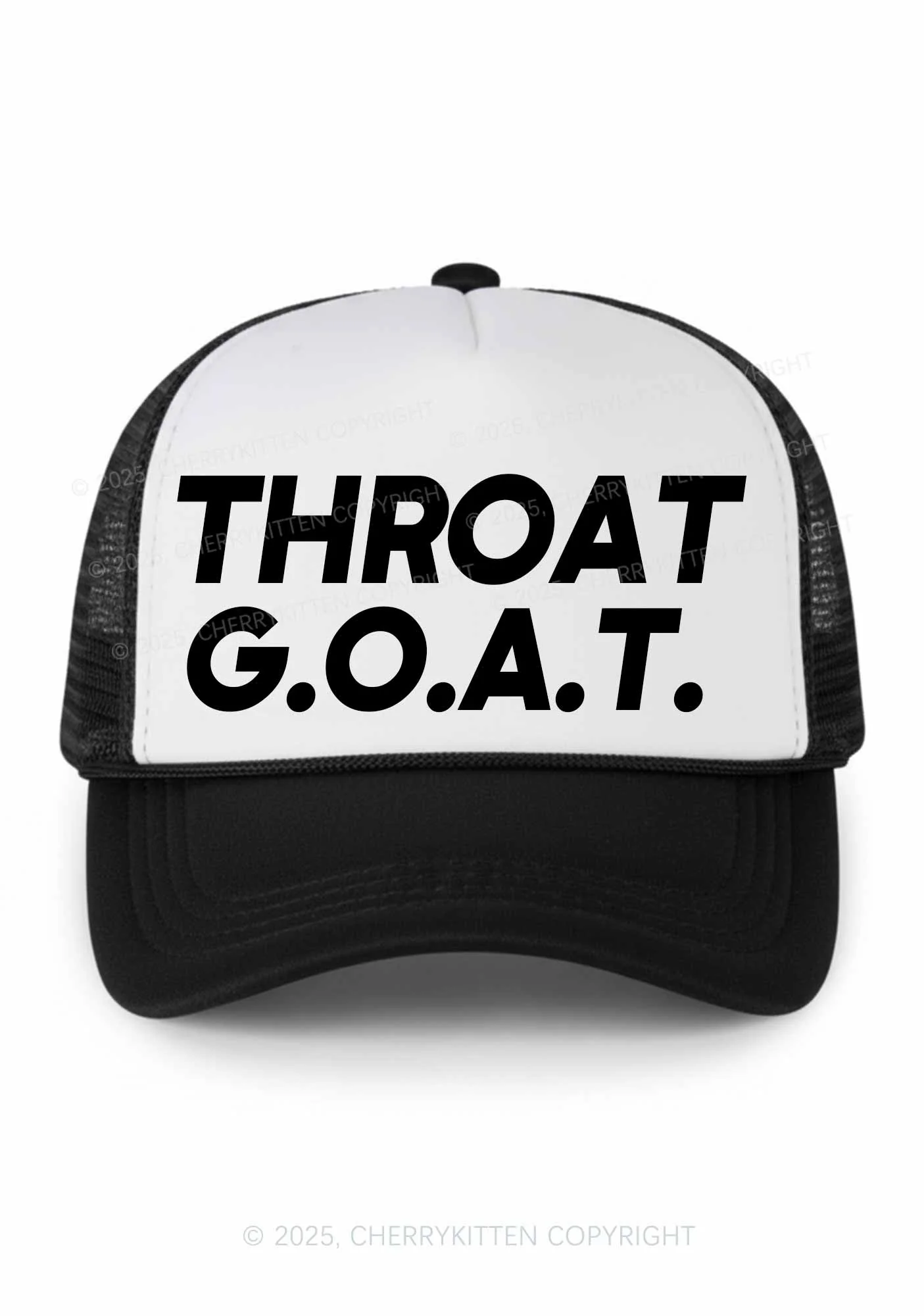 Throat Goat Y2K Colorblock Trucker Hat Cherrykitten - Image 3