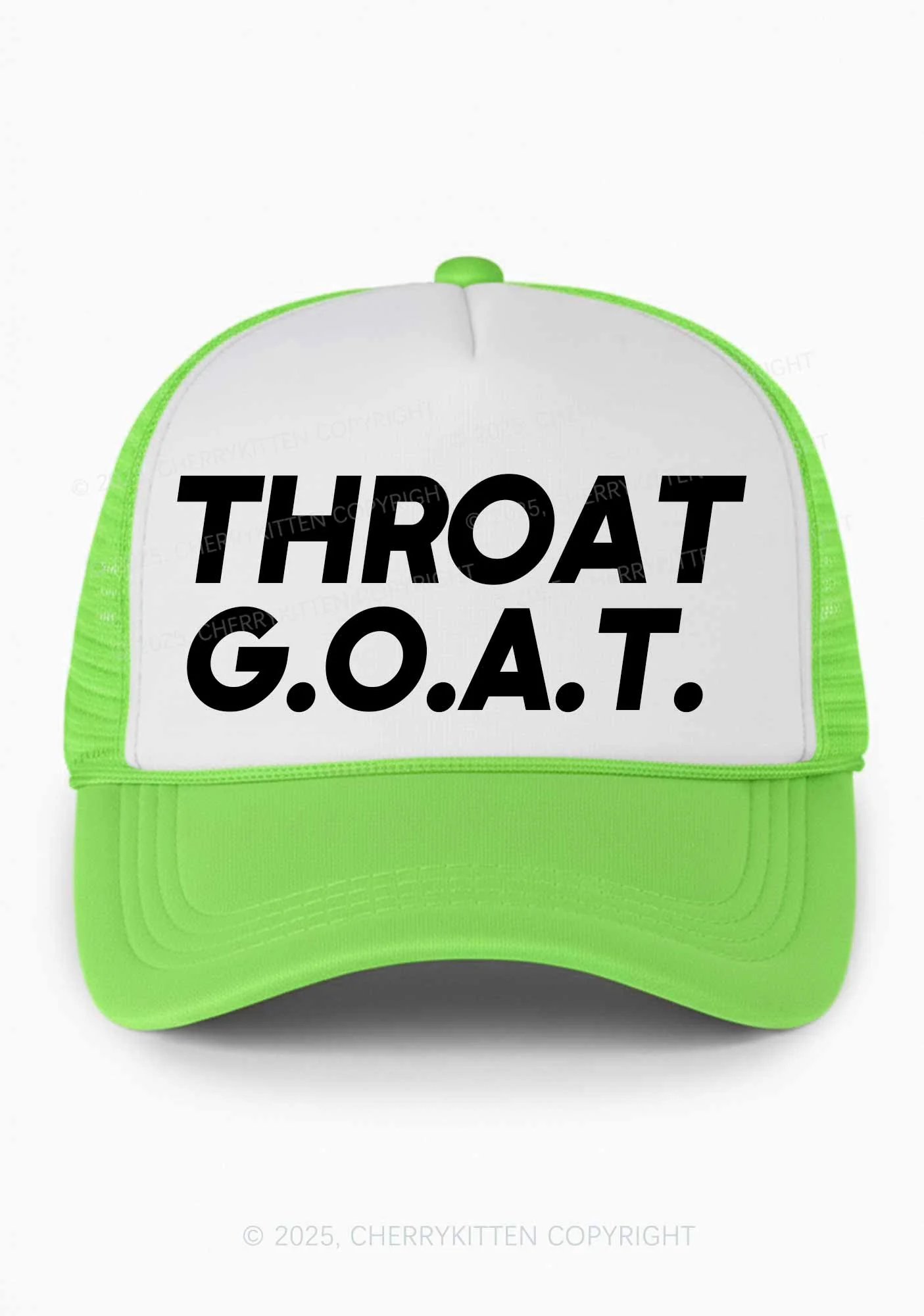 Throat Goat Y2K Colorblock Trucker Hat Cherrykitten - Image 4