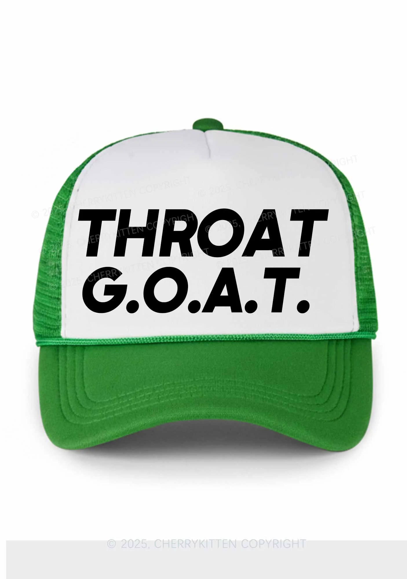 Throat Goat Y2K Colorblock Trucker Hat Cherrykitten - Image 6