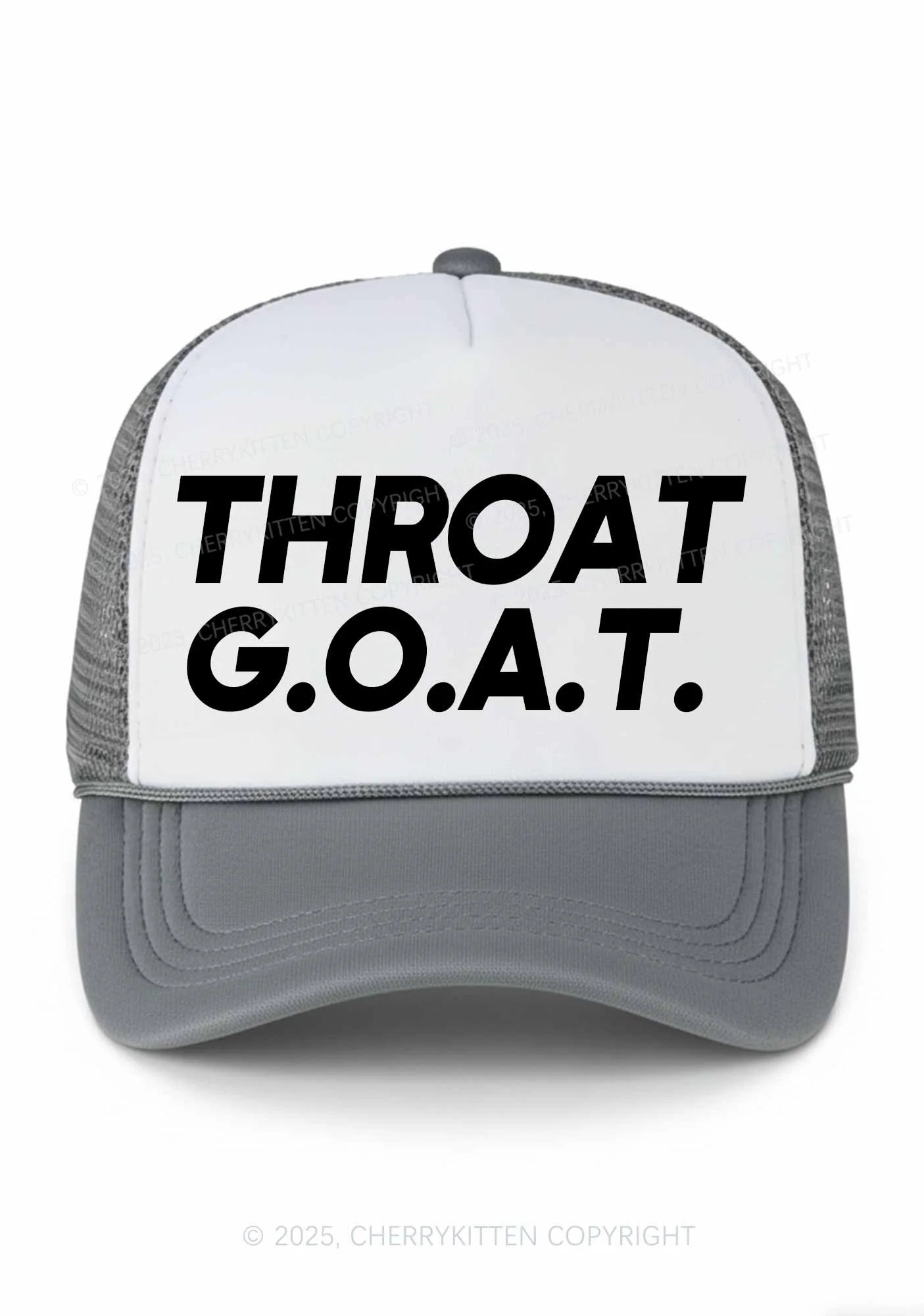 Throat Goat Y2K Colorblock Trucker Hat Cherrykitten - Image 9