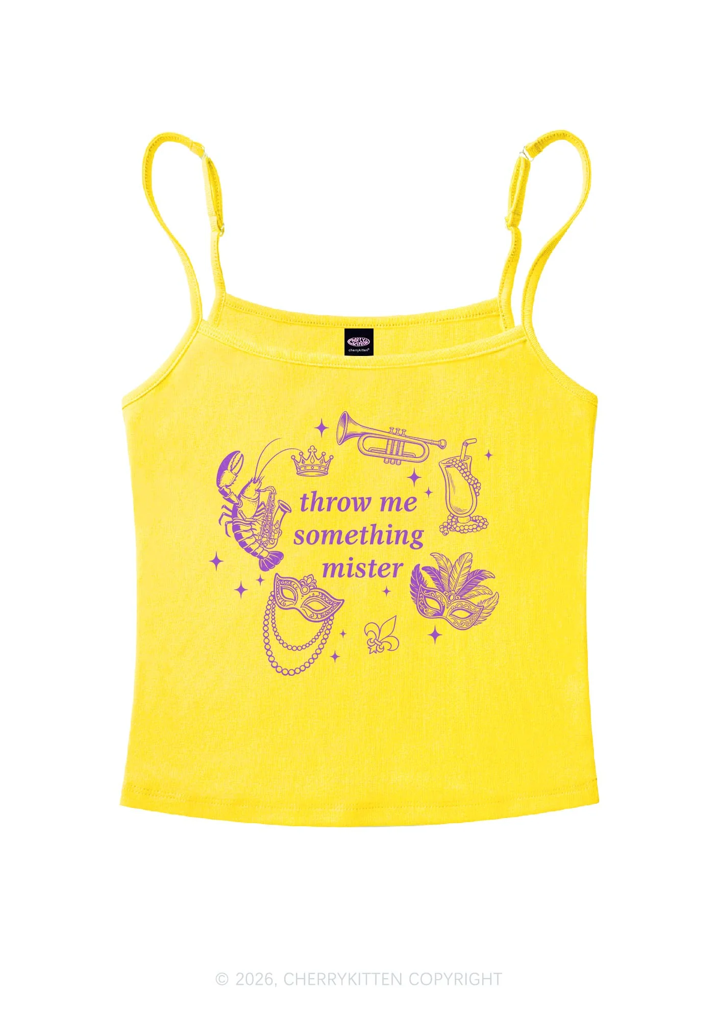 Throw Me Something Mister Y2K Spaghetti Strap Cami Cherrykitten - Image 5