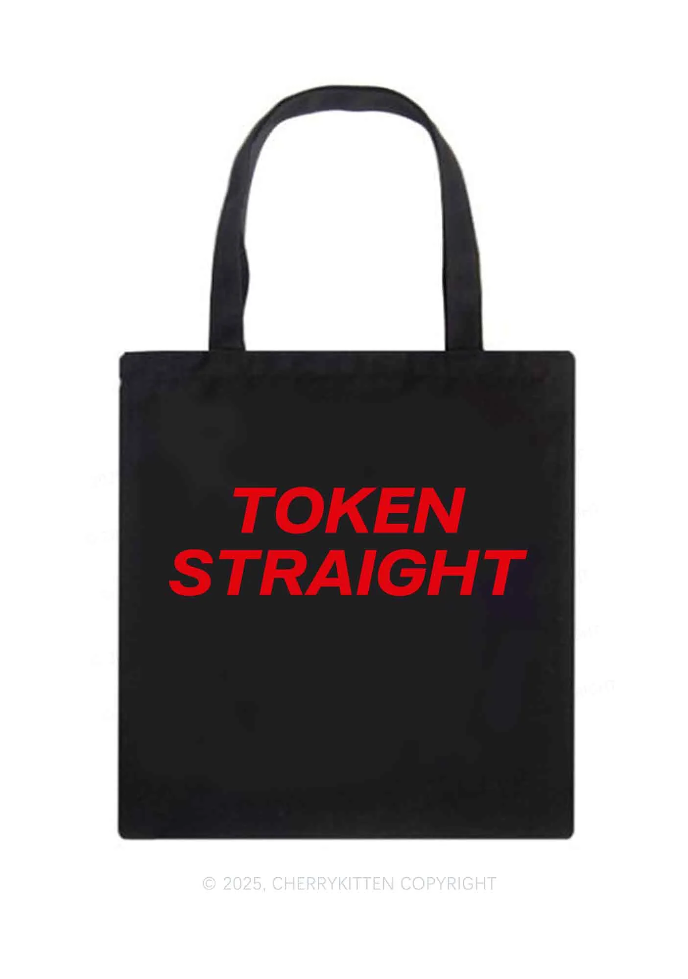 Token Straight Pride Y2K Canvas Tote Bag Cherrykitten - Image 3