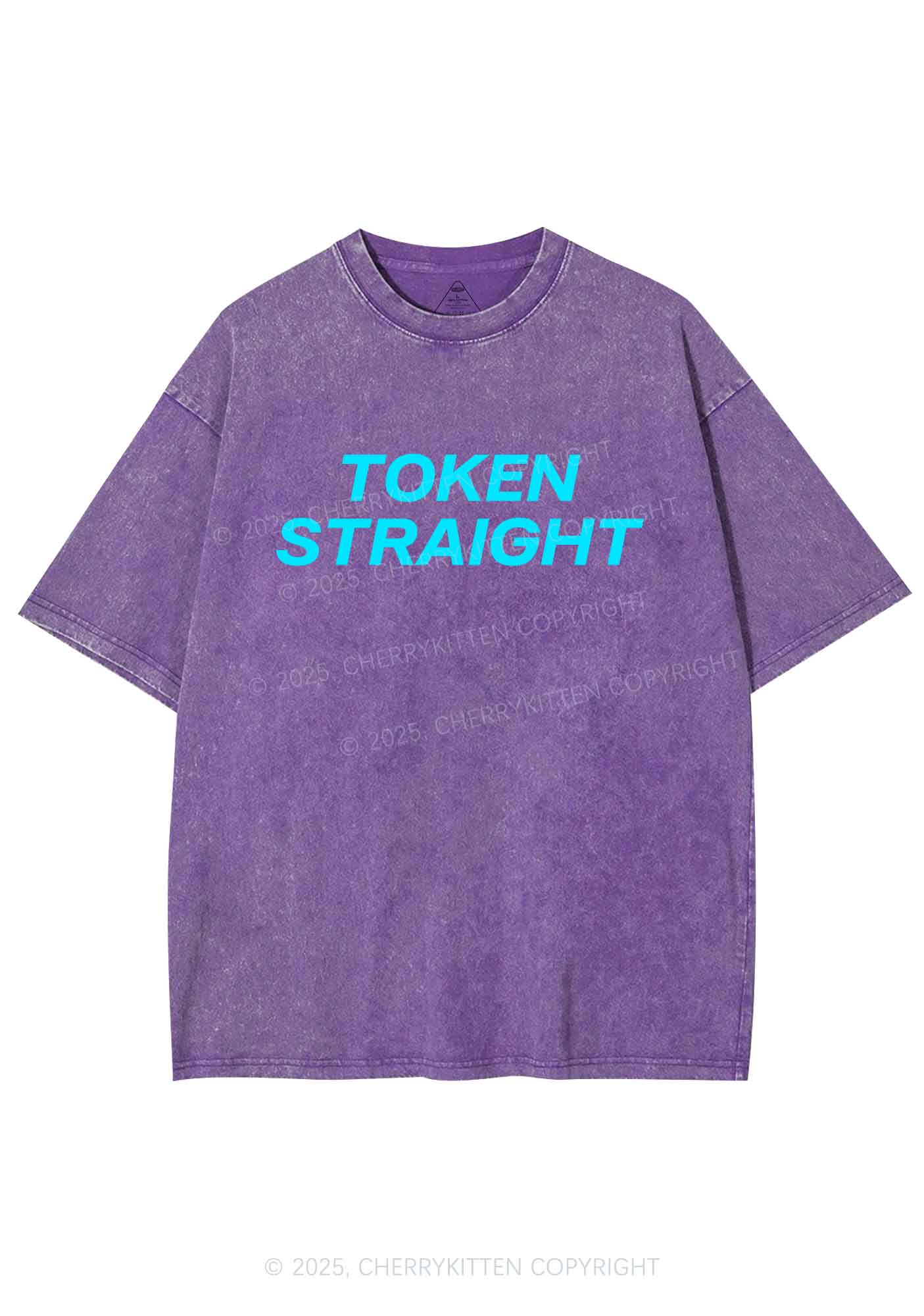 Token Straight Pride Y2K Shirts Washed Tee Cherrykitten - Image 5