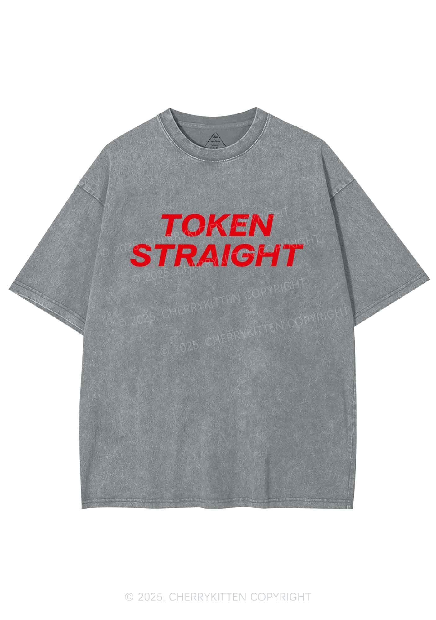 Token Straight Pride Y2K Shirts Washed Tee Cherrykitten - Image 6