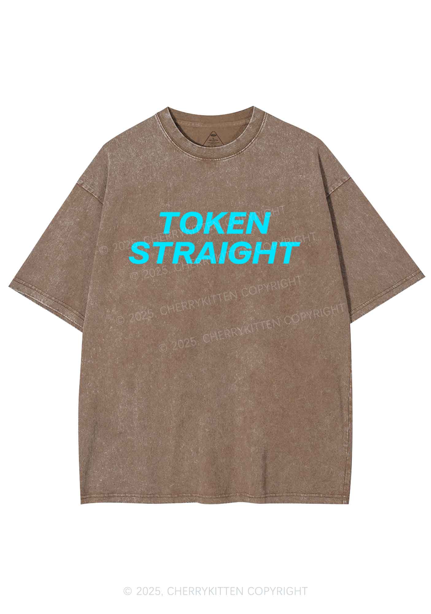 Token Straight Pride Y2K Shirts Washed Tee Cherrykitten - Image 7