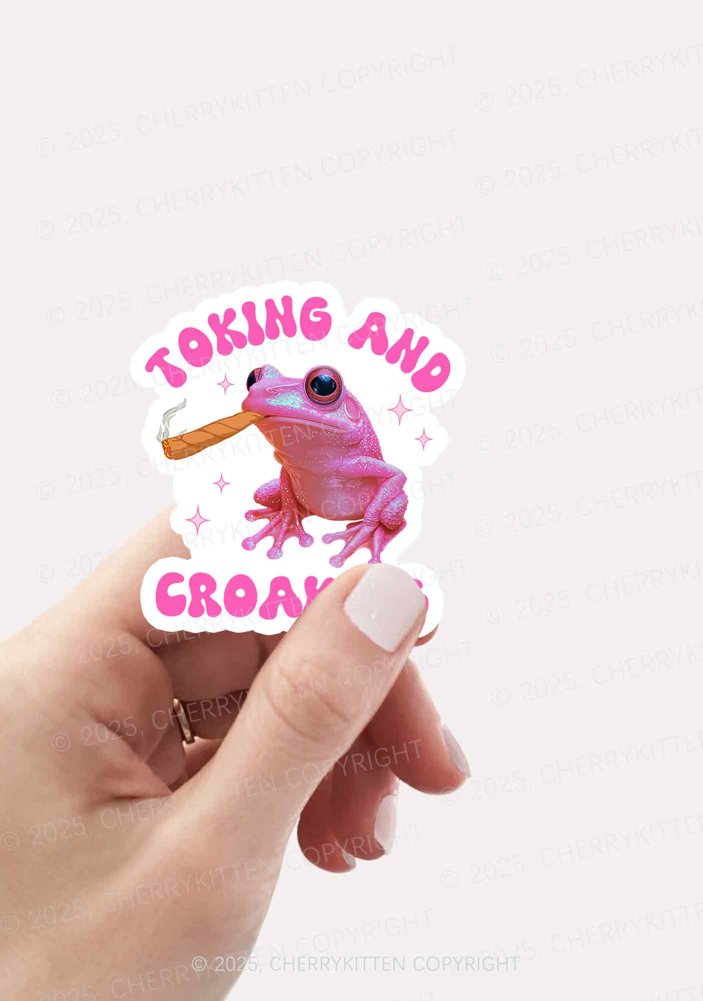 Toking And Croaking 1Pc Y2K Sticker Cherrykitten - Image 2