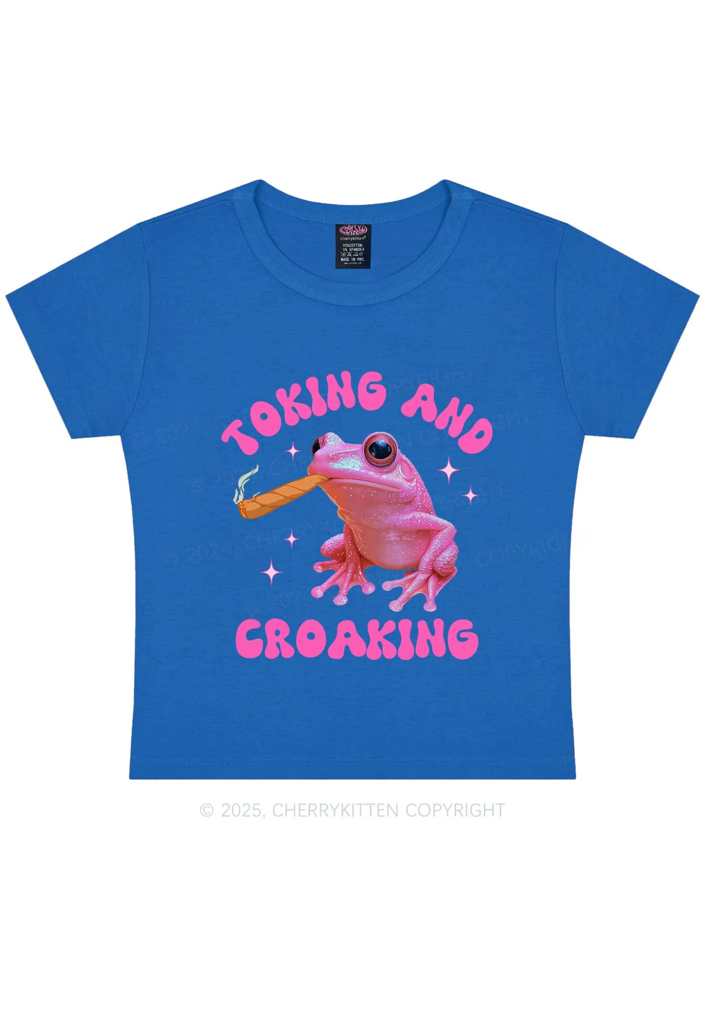 Toking And Croaking Y2K Baby Tee Cherrykitten - Image 7