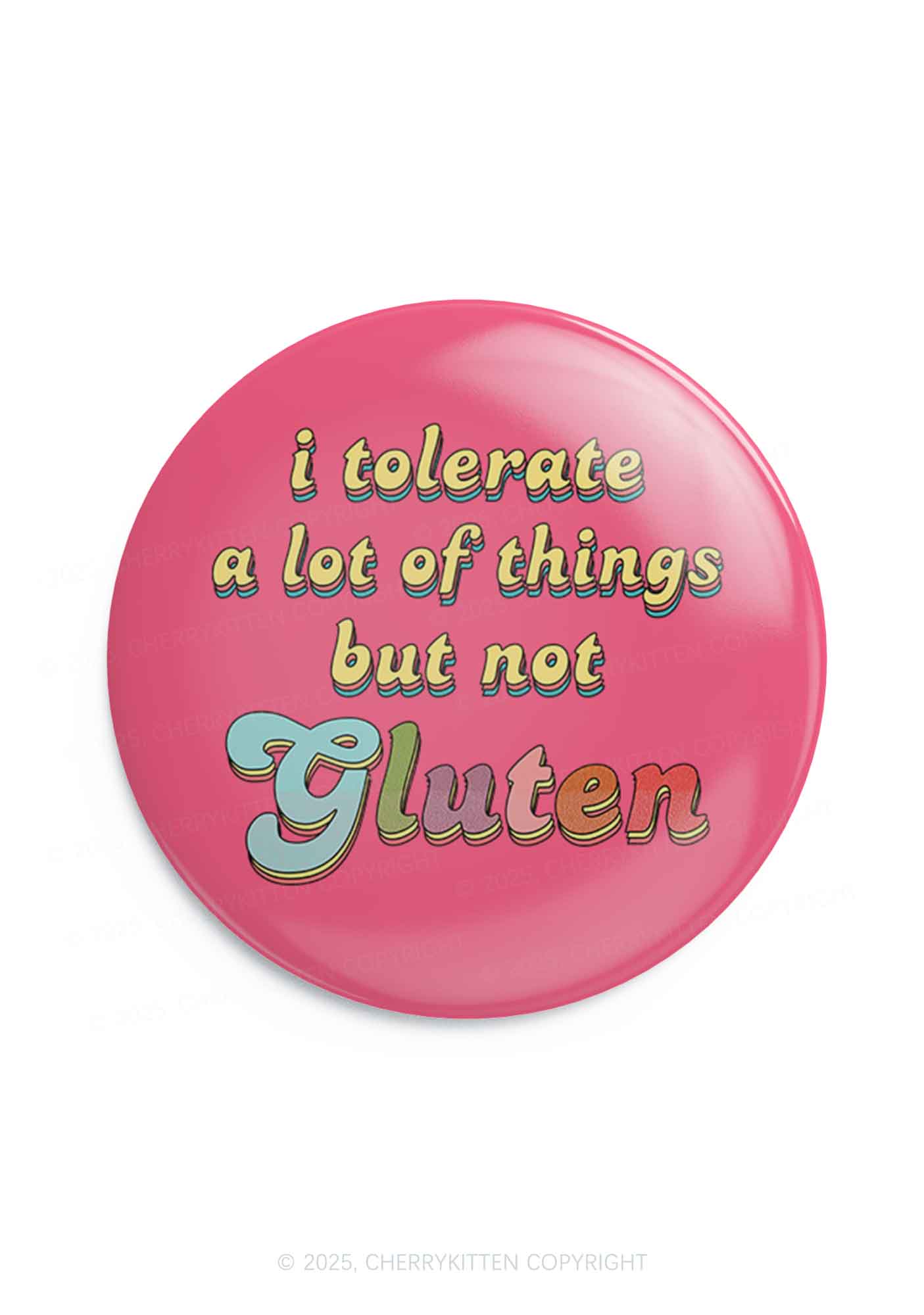Tolerate Gluten 1Pc Y2K Pin Badge Cherrykitten - Image 3