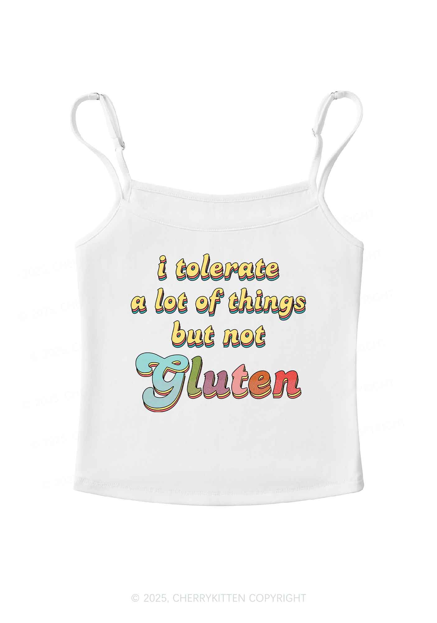 Tolerate Gluten Y2K Spaghetti Strap Cami Cherrykitten - Image 3