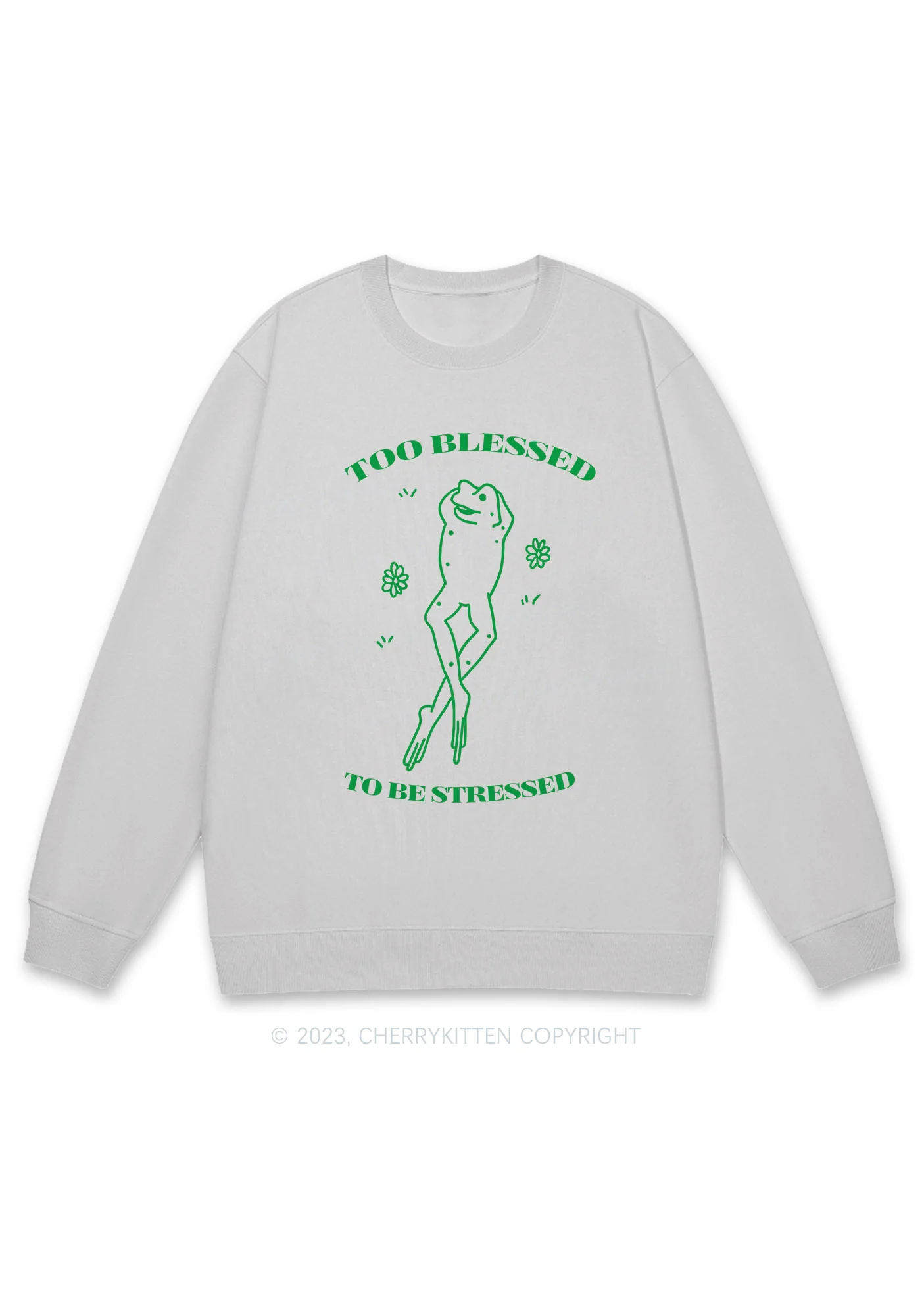 Too Blessed To Be Stressed Y2K Sweatshirt - Image 5