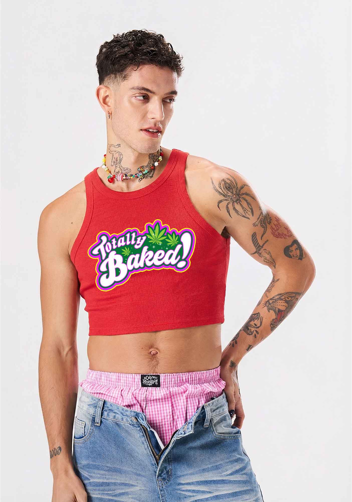 Totally Baked Y2K Crop Tank Top Cherrykitten - Image 2