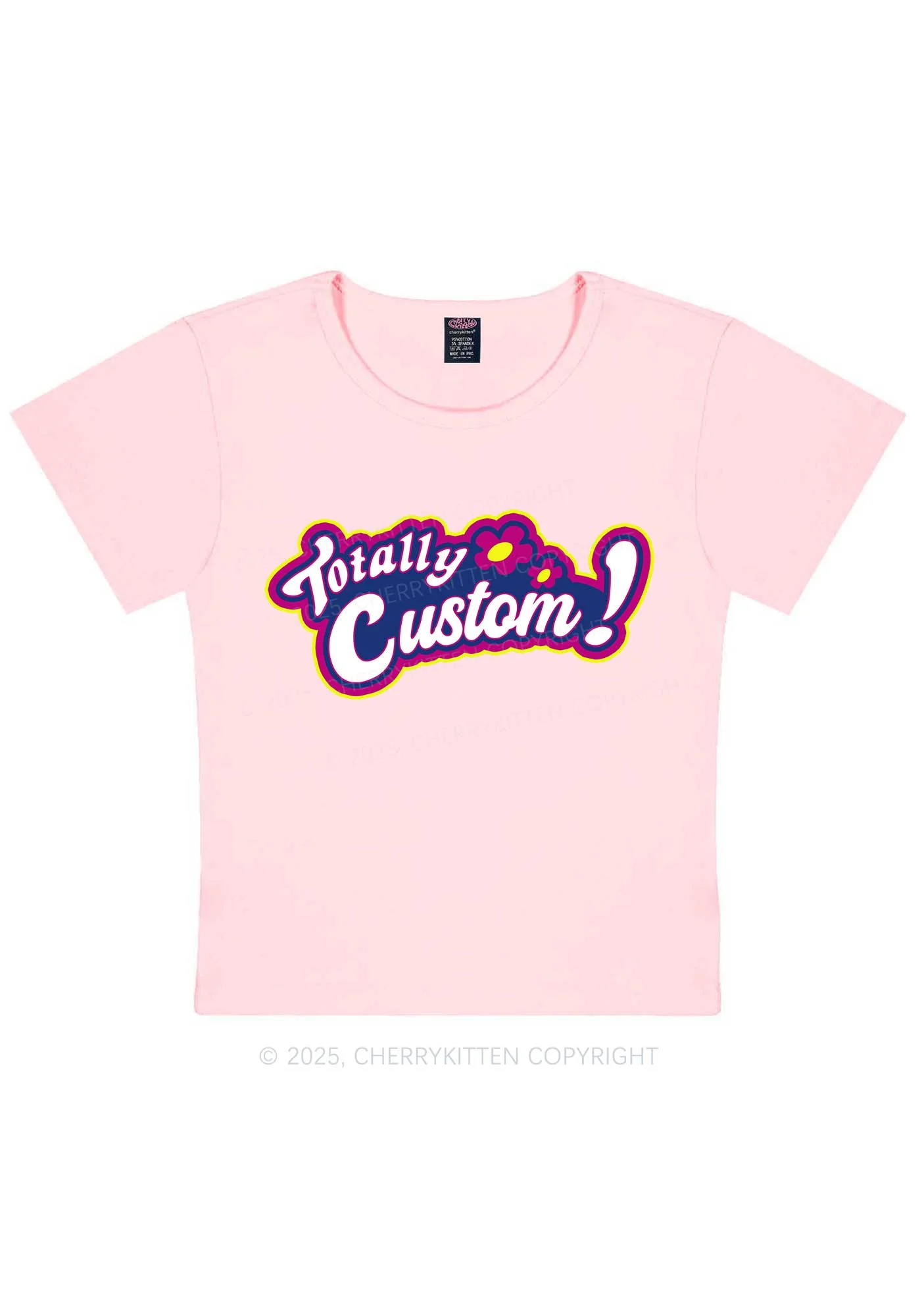 Totally Custom Y2K Baby Tee Cherrykitten - Image 10